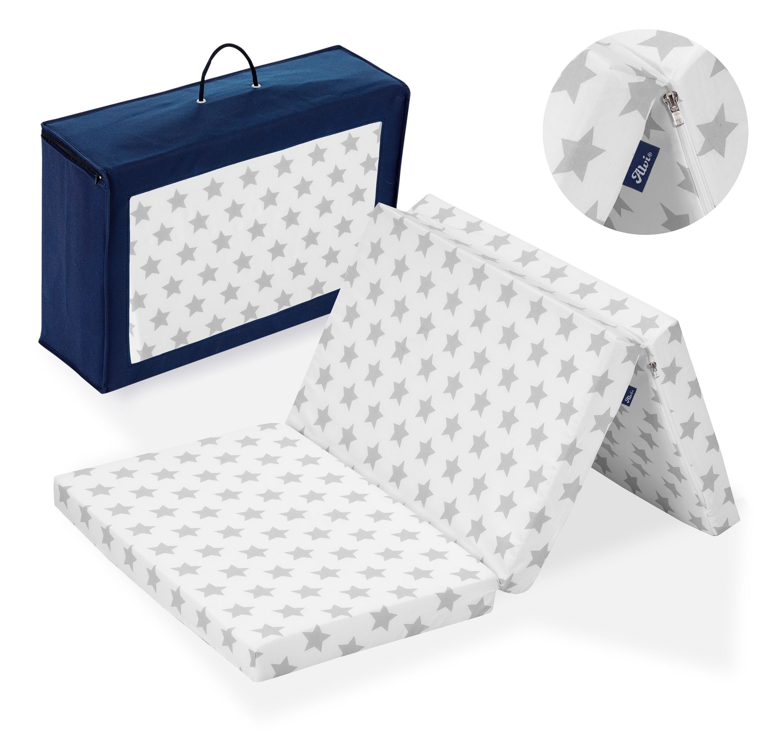 Kindermatratze Reisebettmatratze Großer Stern 60x120, Alvi®