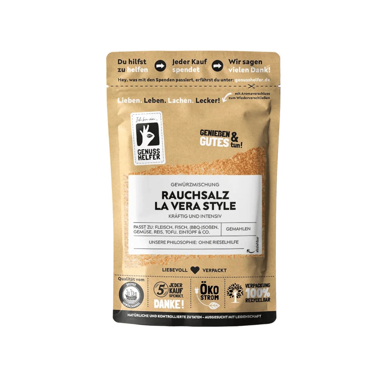 Bremer Gewürzhandel Gewürz Rauchsalz La Vera Style, gemahlen, 100 g