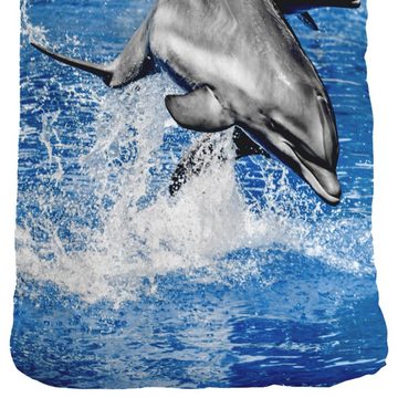 Bettwäsche Delphin, ESPiCO, Baumwolle, 2 teilig, Säugetier, Ozean, Meer, Wasser