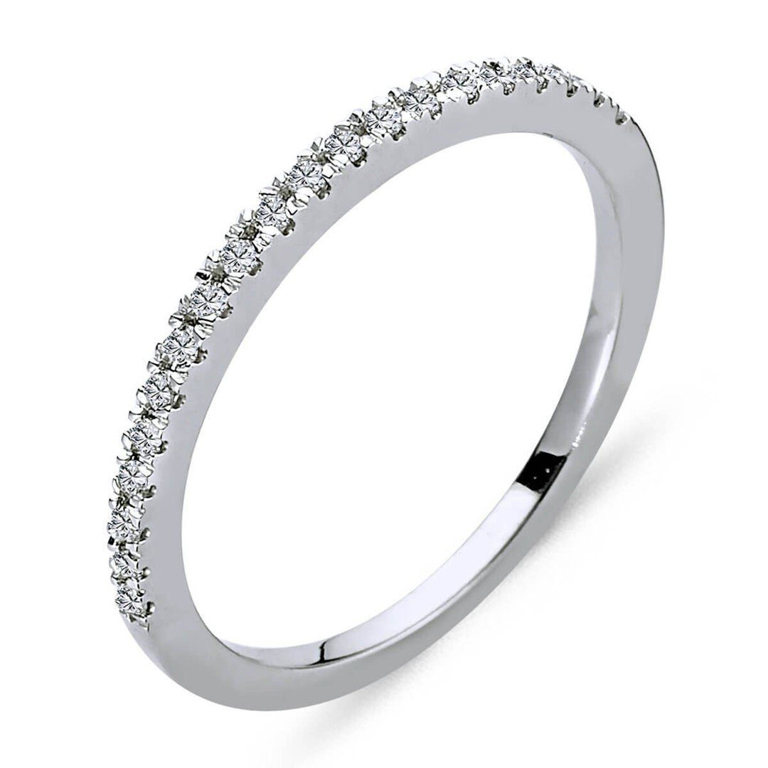 EinStein Diamant Verlobungsring Vorsteckring Diamant halbrund günstig online kaufen