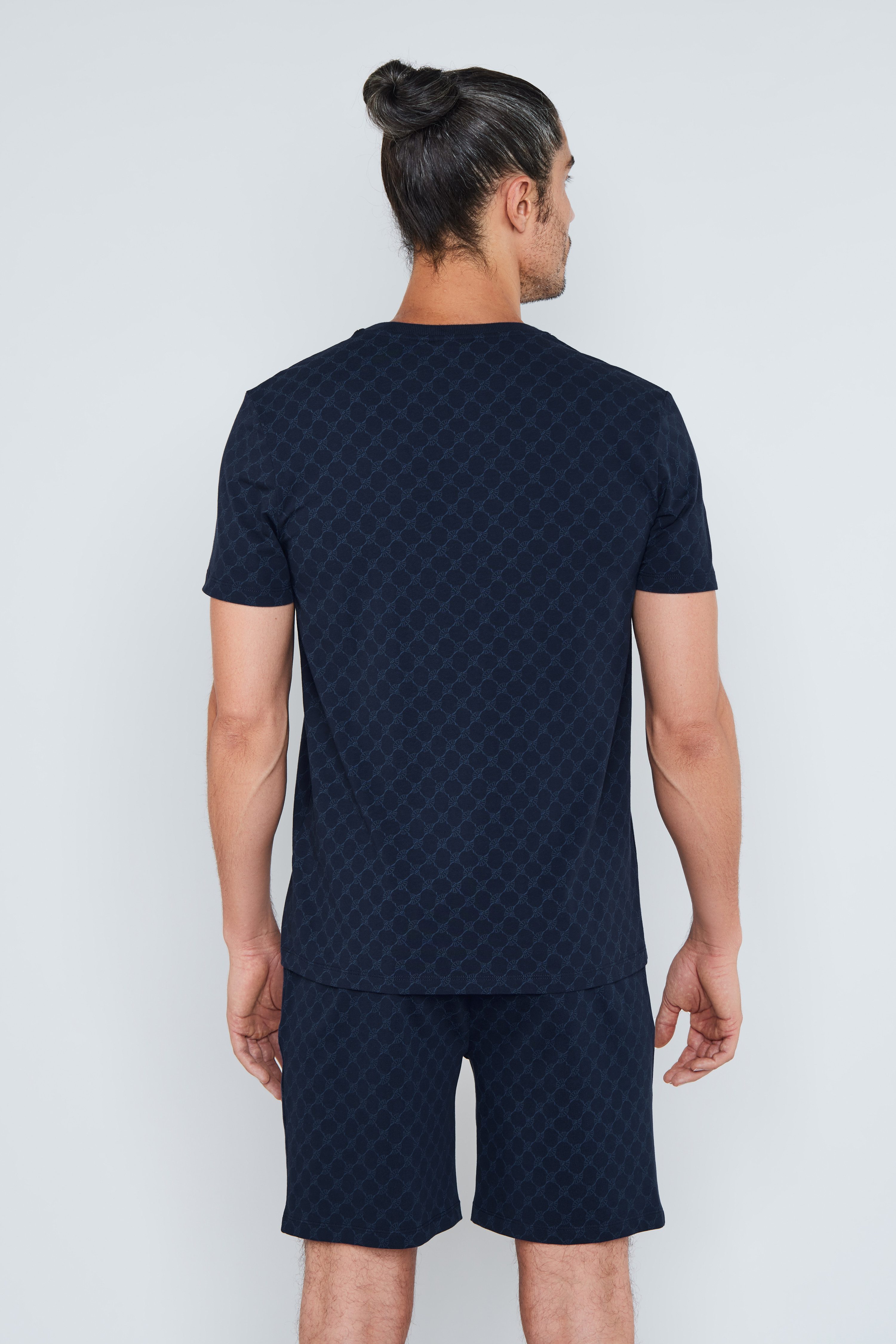 JOOP! T-Shirt Leisure mit Cornflower-Alloverprint, Regular Fit, kurzärmelig
