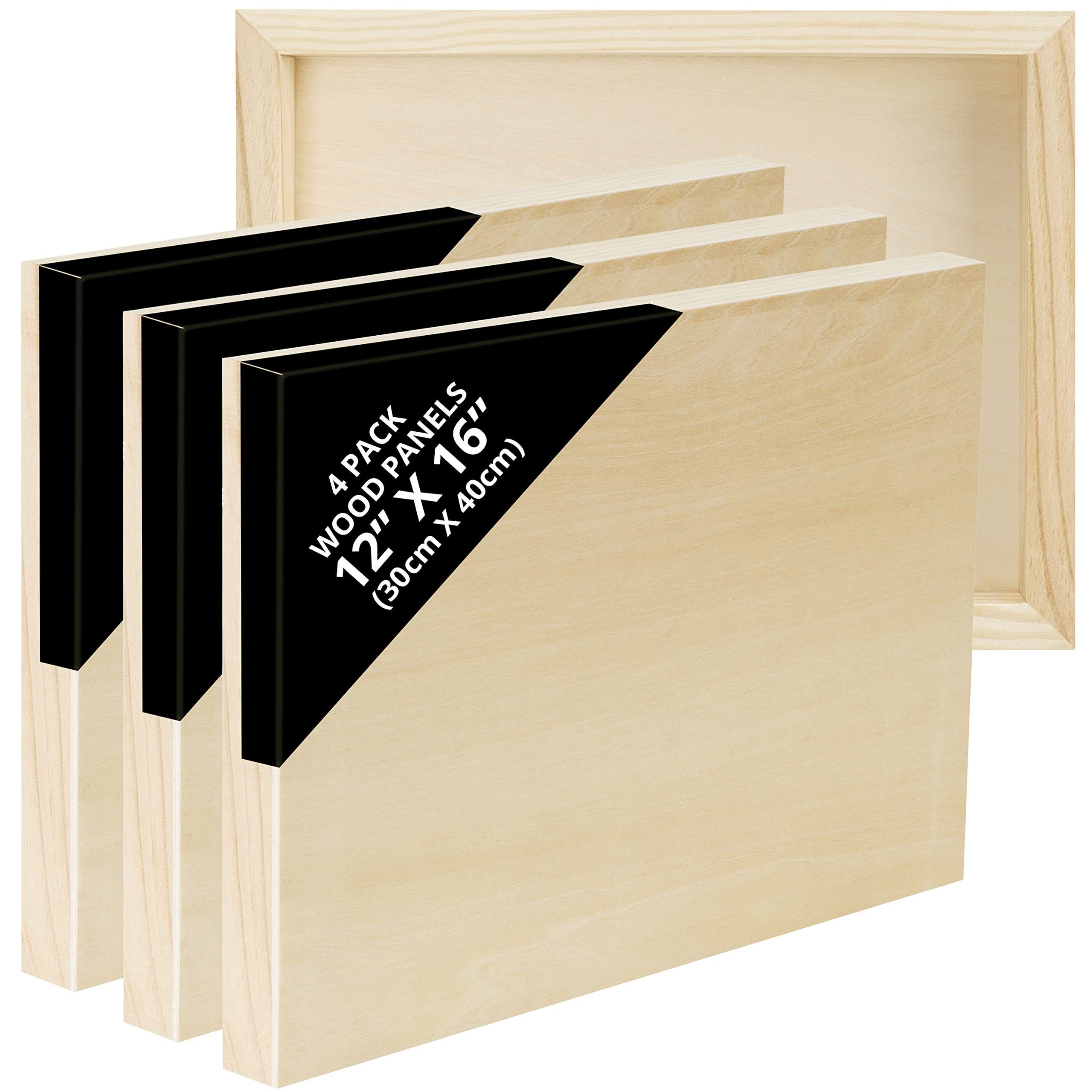 Belle Vous Leinwand Set of 4 Wood Canvases 30x40 cm