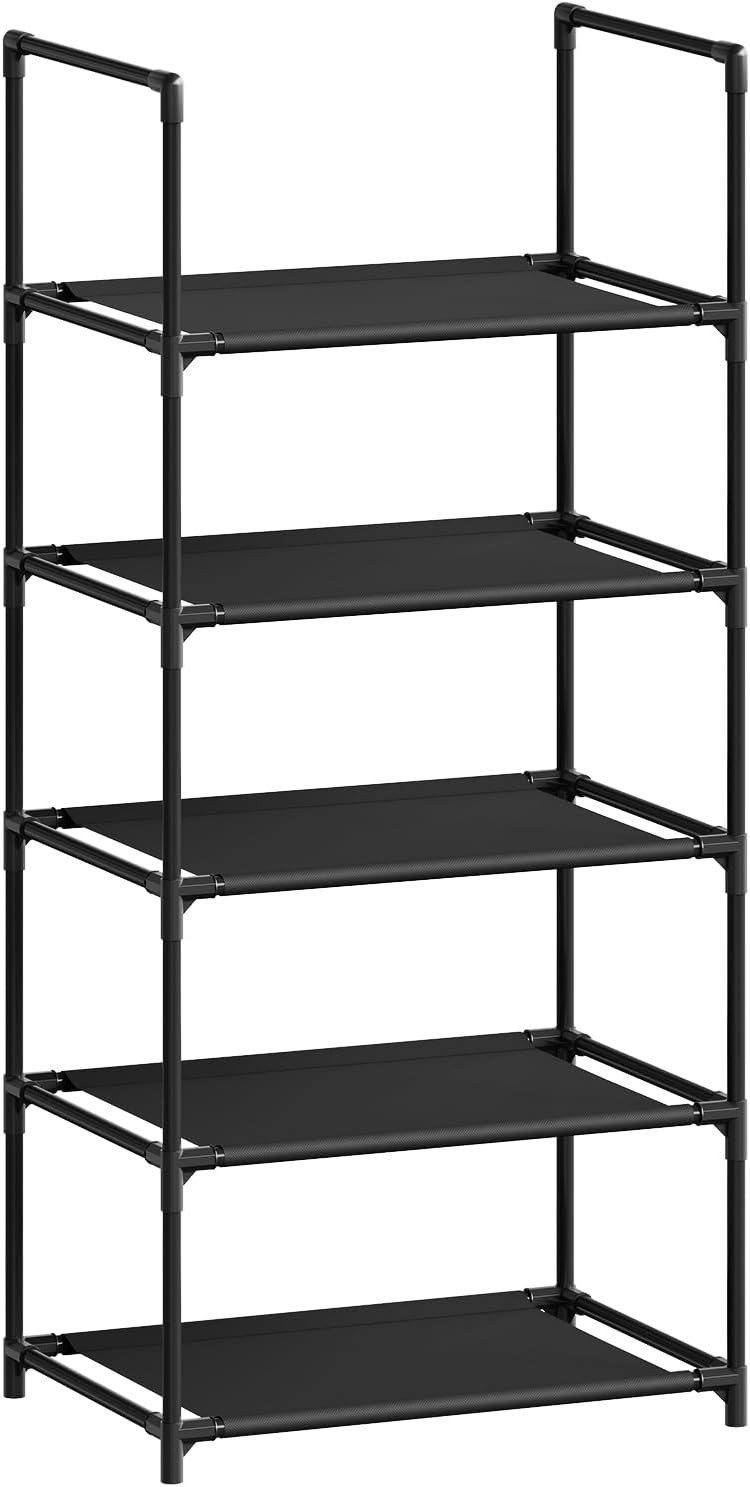 Woltu Schuhregal, 1-tlg., 5-Ebenen, kompakte und abnehmbare Regale, Metallg günstig online kaufen