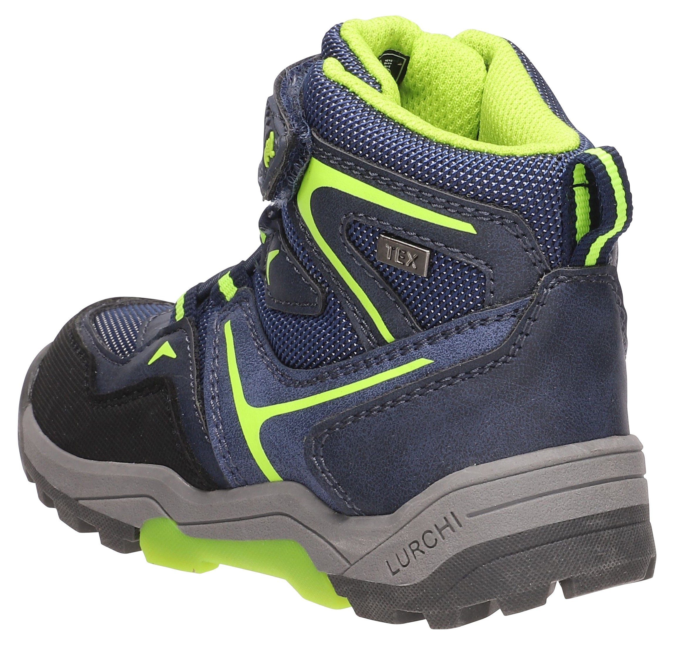 Winterboots TEX-Ausstattung Thilo-Tex navy-neongelb mit Lurchi