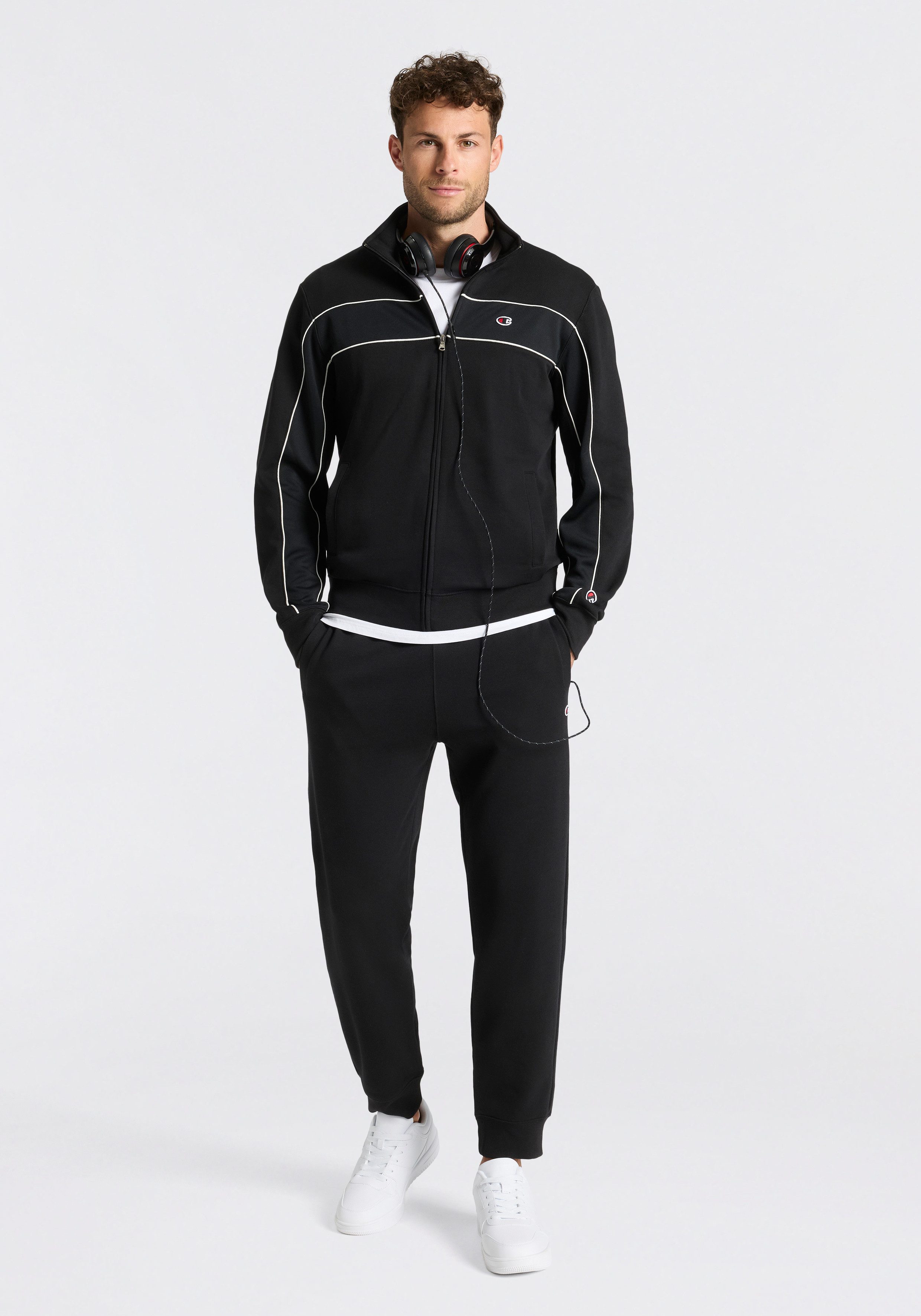 Champion Jogginganzug Terry Full Zip Sweatshirt (2-tlg), für Training und Freizeit, aus Baumwolle und Polyester