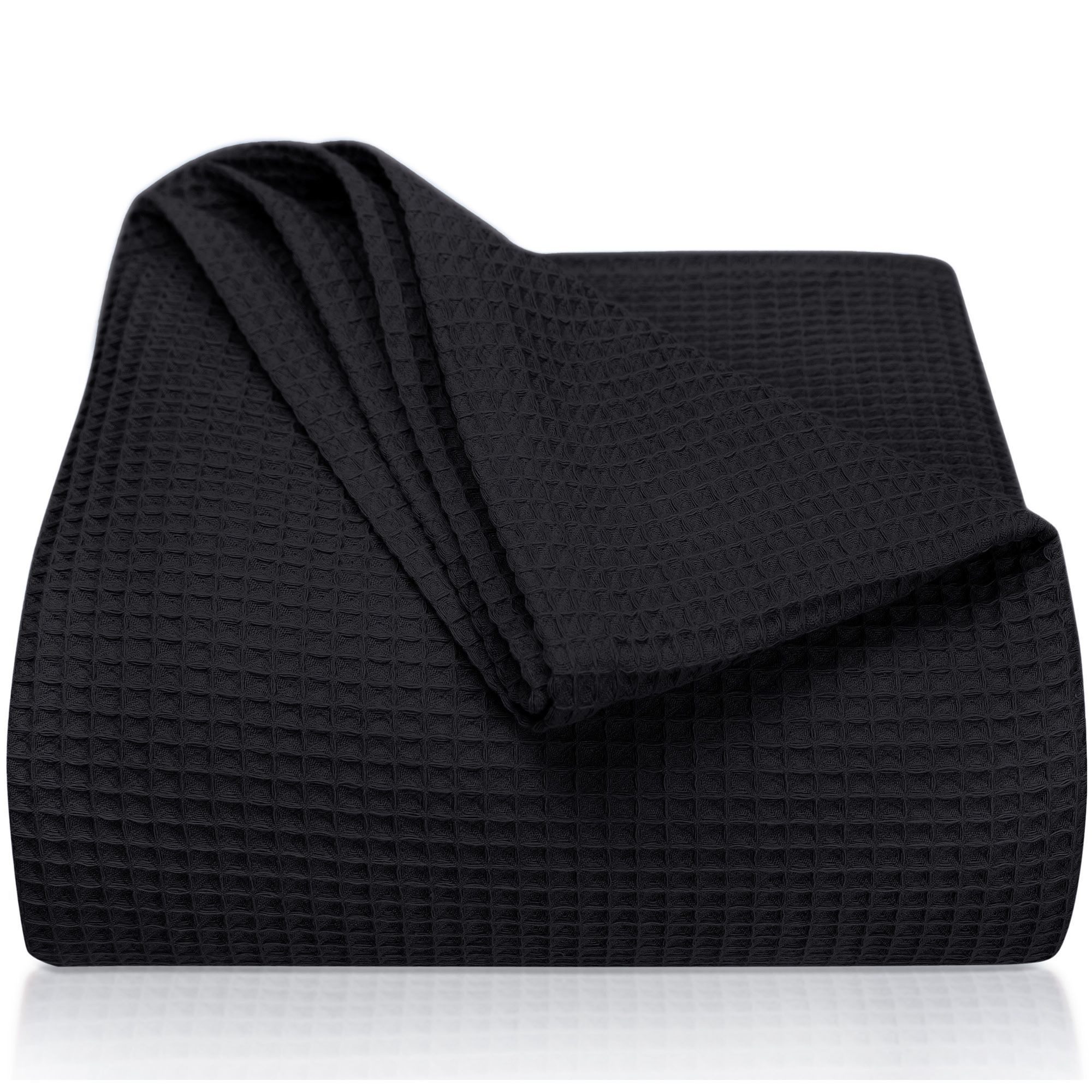 Laynenburg Tagesdecke Waffelpique aus 100% Baumwolle – Baumwolldecke, Kuscheldecke, Wohndecke als Sommerdecke, Bett-Überwurf, Couch-Überwurf, Sofa-Decke