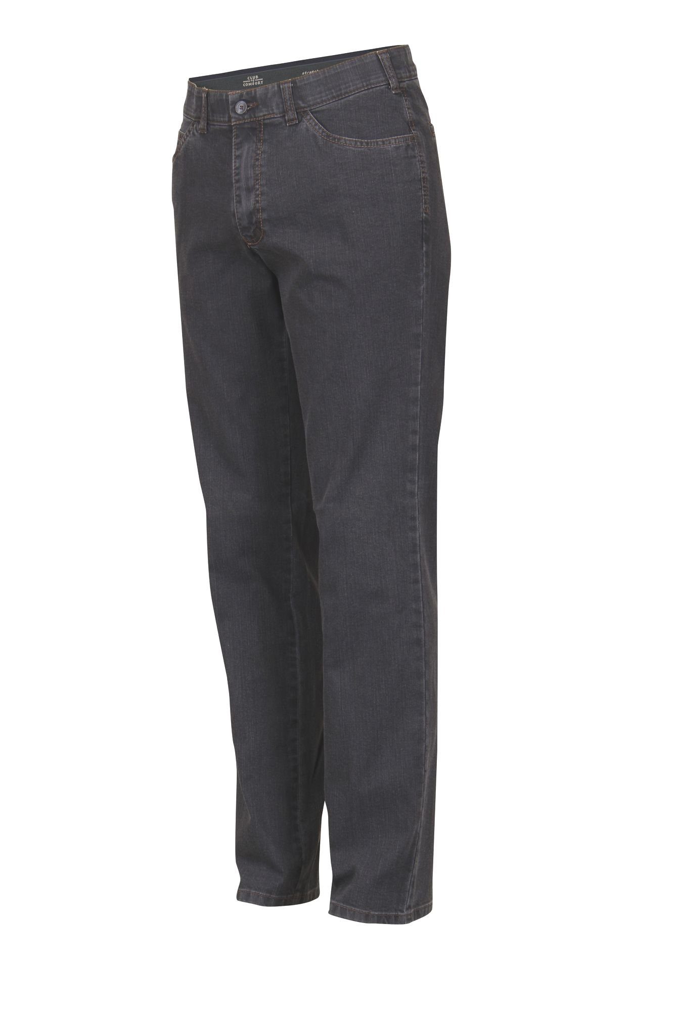 Club of 4631 mit elastischem LIAM Comfort Bequeme Komfortbund dunkelgrau Jeans