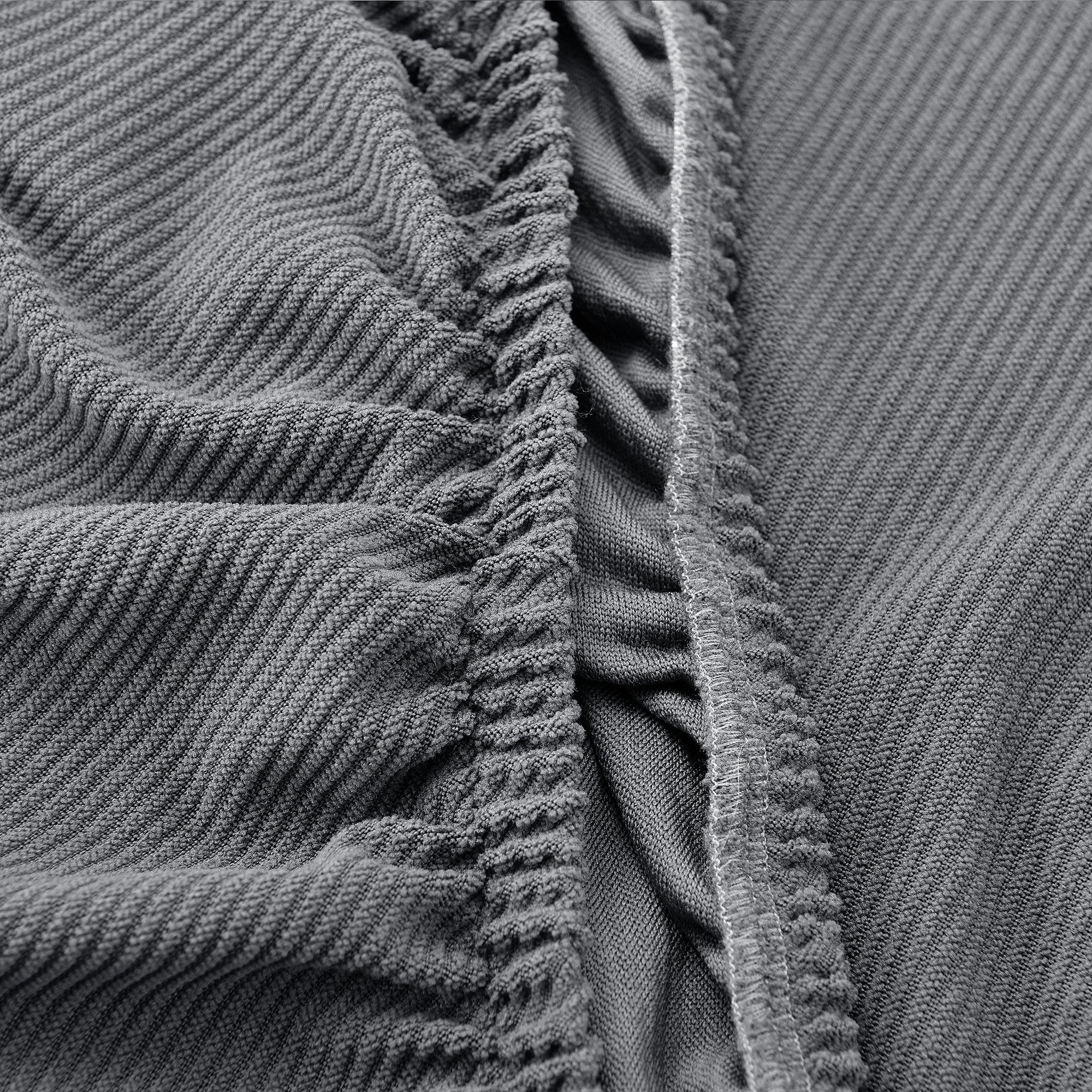 neu.haus Sofahusse, Sofabezug 1-Sitzer 70-120cm Dunkelgrau