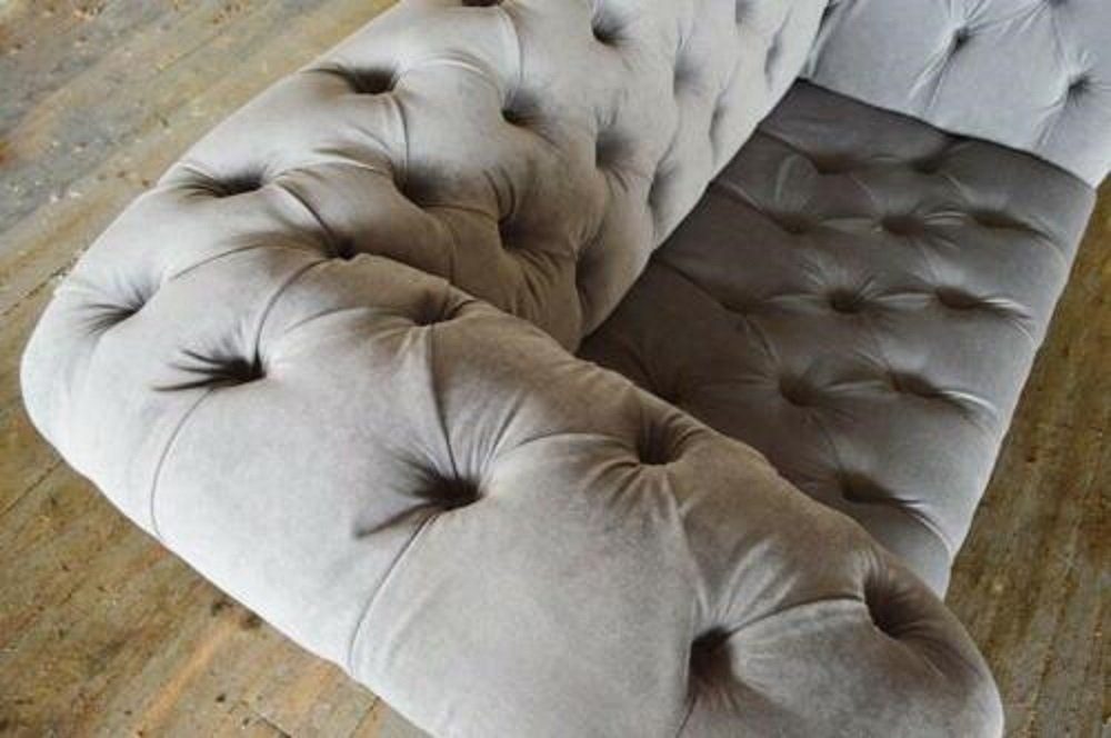 Chesterfield Sofas Sofa Polster Design Sofa 2 Luxus Sofa Sitzer JVmoebel Textil