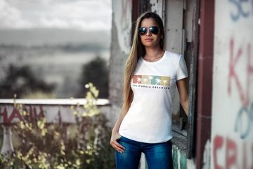 Neverless Print-Shirt Damen T-Shirt California Dreaming Summer Party Palmen Palms Retro Neverless® mit Print