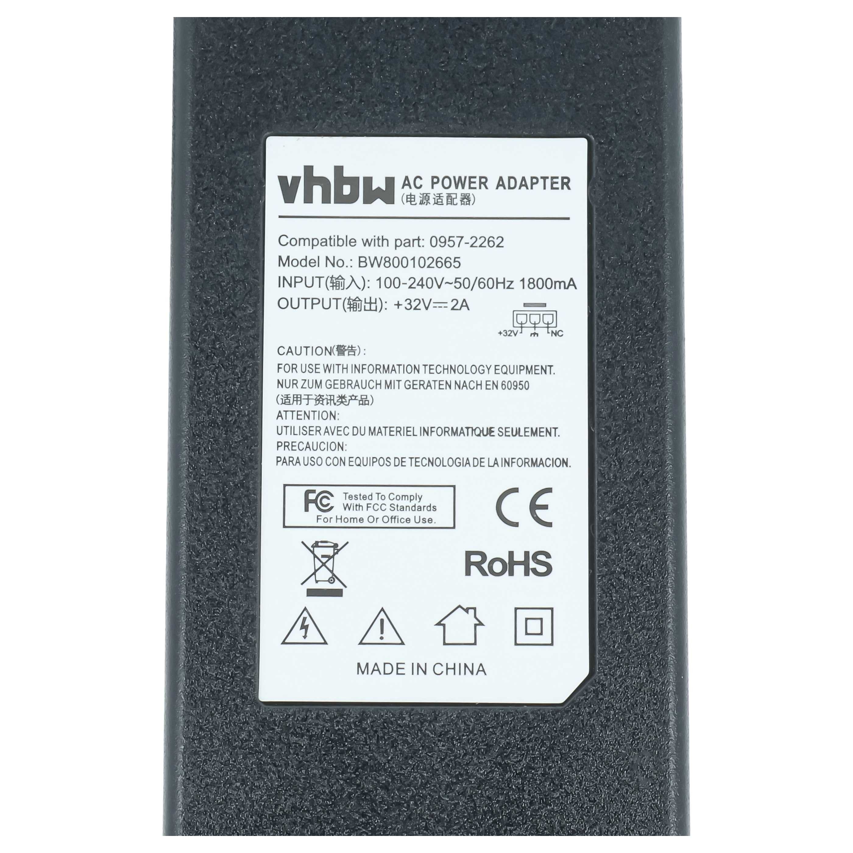 vhbw passend für HP Officejet Pro 8000, 8500, L7600, L7500, L7700 Tintenstr Netzteil (Ersatznetzteil für Ihren Drucker, Multifunktionsdrucker, Netzgerät) – Bild 5 von 5