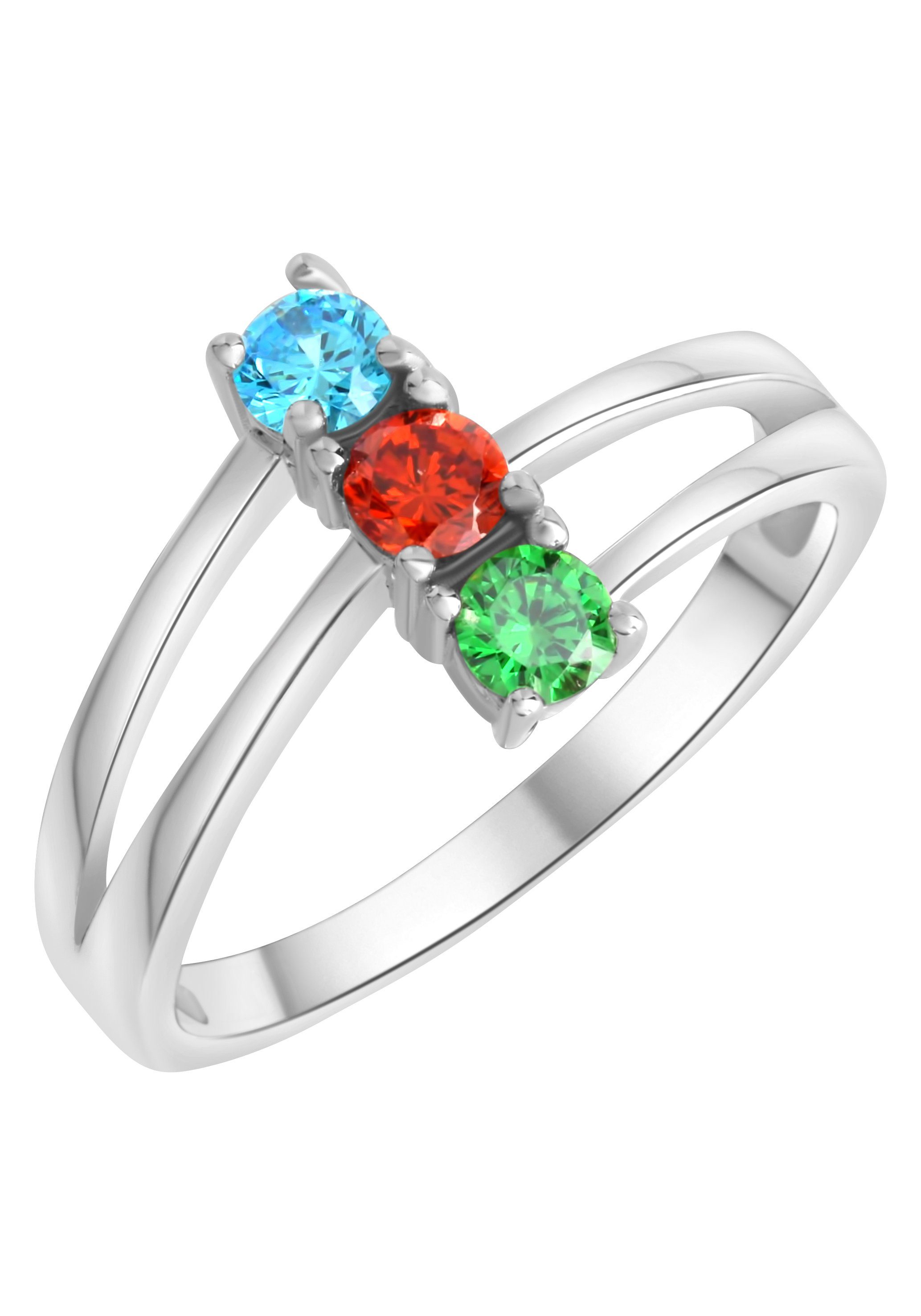 Fingerring Schmuck Geschenk Silber 925 Silberring Trilogie