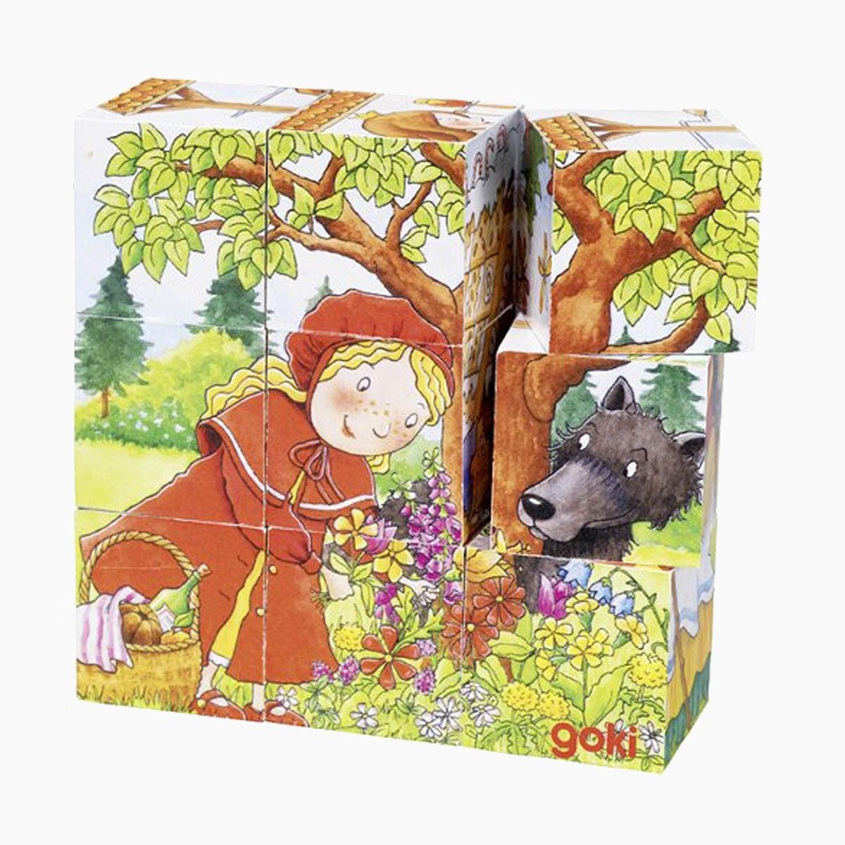goki Würfelpuzzle Würfelpuzzle Märchen, 9 Puzzleteile günstig online kaufen