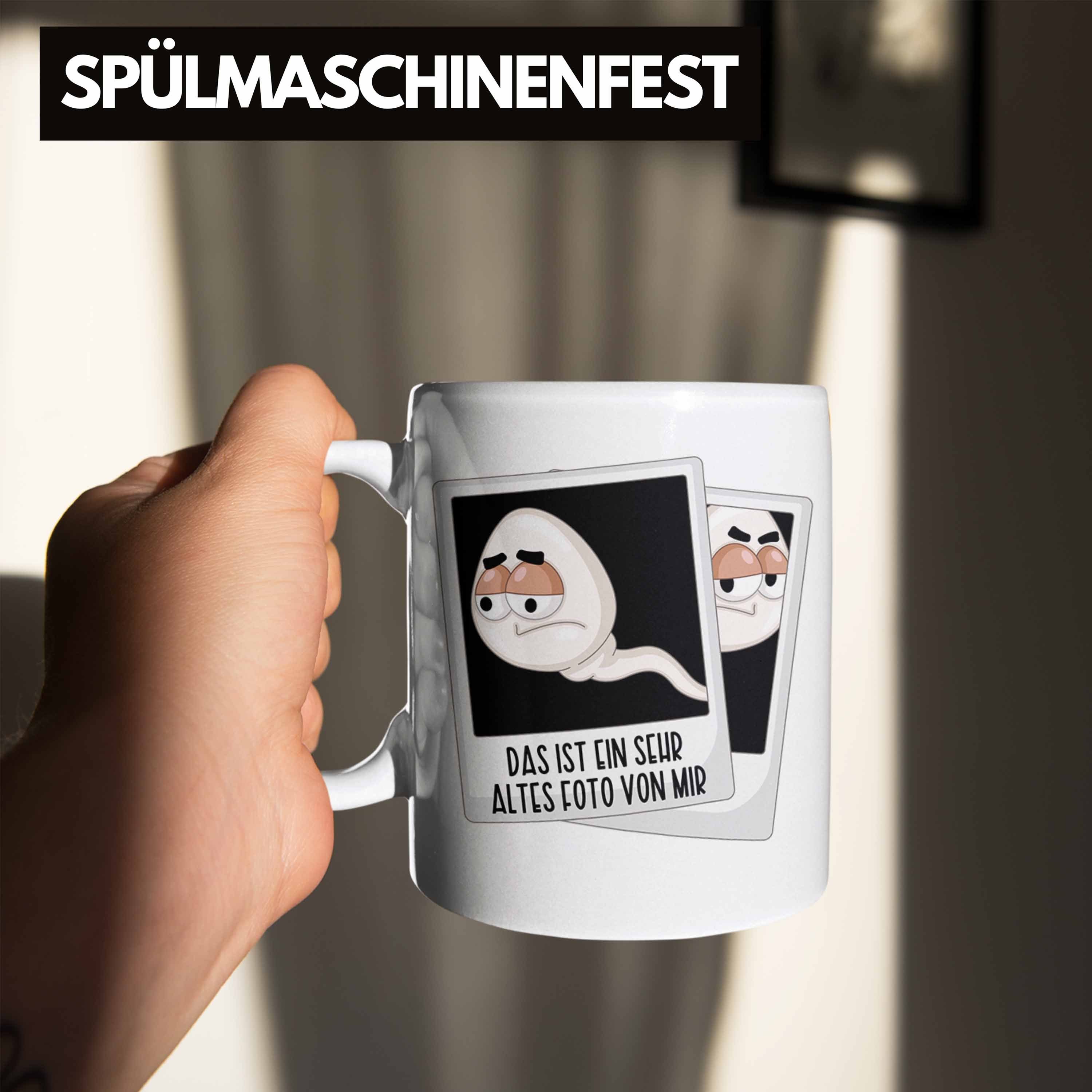 Spermium - Männer Tasse Geschenk Tasse Trendation Spruch Funny Männer Herren Weiss Lustig Coole Witzig Fun Trendation Sprüche