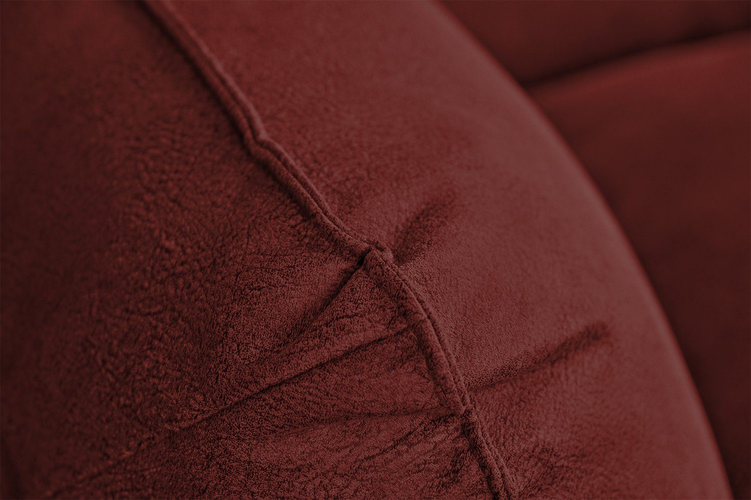 KAWOLA Big-Sofa DAVITO, Longchair Leder versch. Farben Vintagelook, im Lederimitat oder