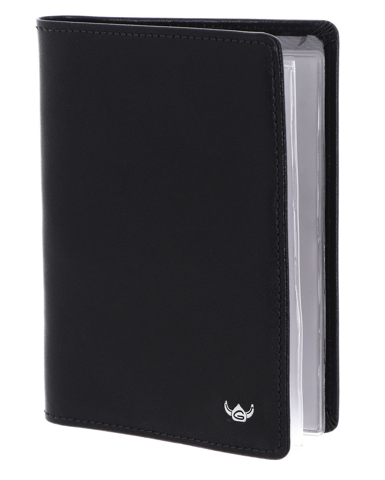 Golden Head Etui ID Holder, aus echtem Rindsleder mit RFID-Blocker Schutz
