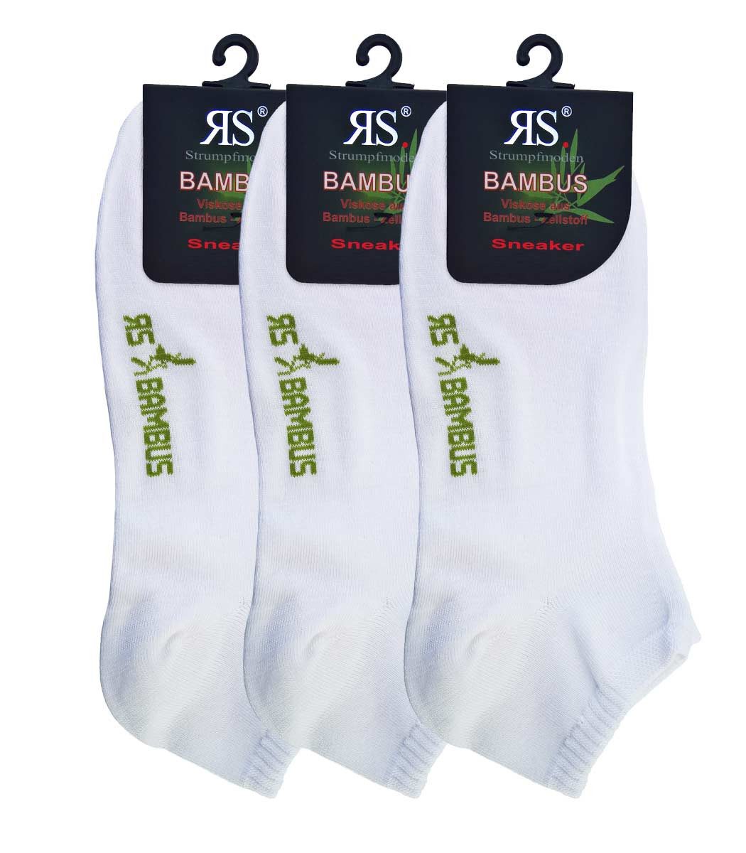 Riese Strümpfe Sneakersocken BAMBUS (Spar-Set, 3-Paar, 3 Paare) aus Bambus Viskose