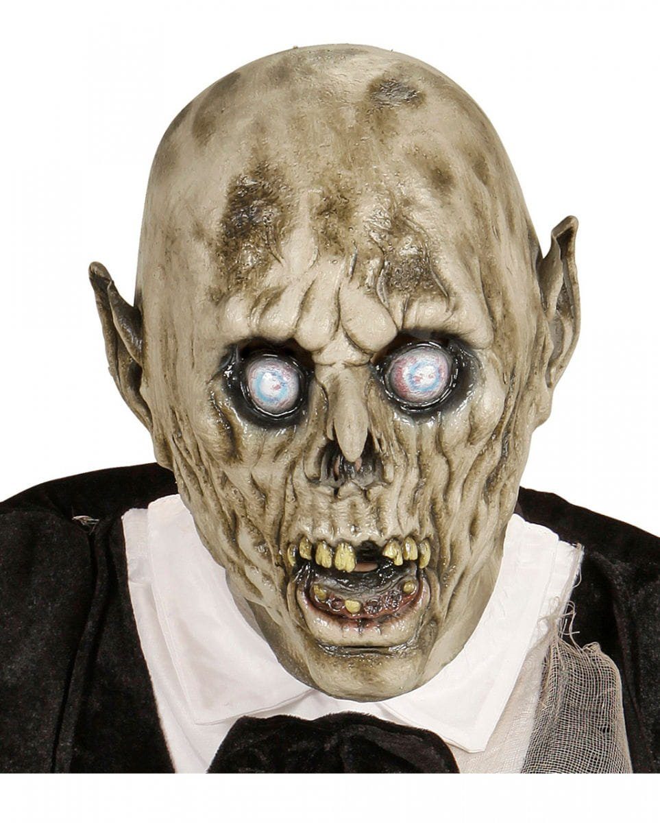 Horror-Shop Zombie-Kostüm Zombie Groom Maske