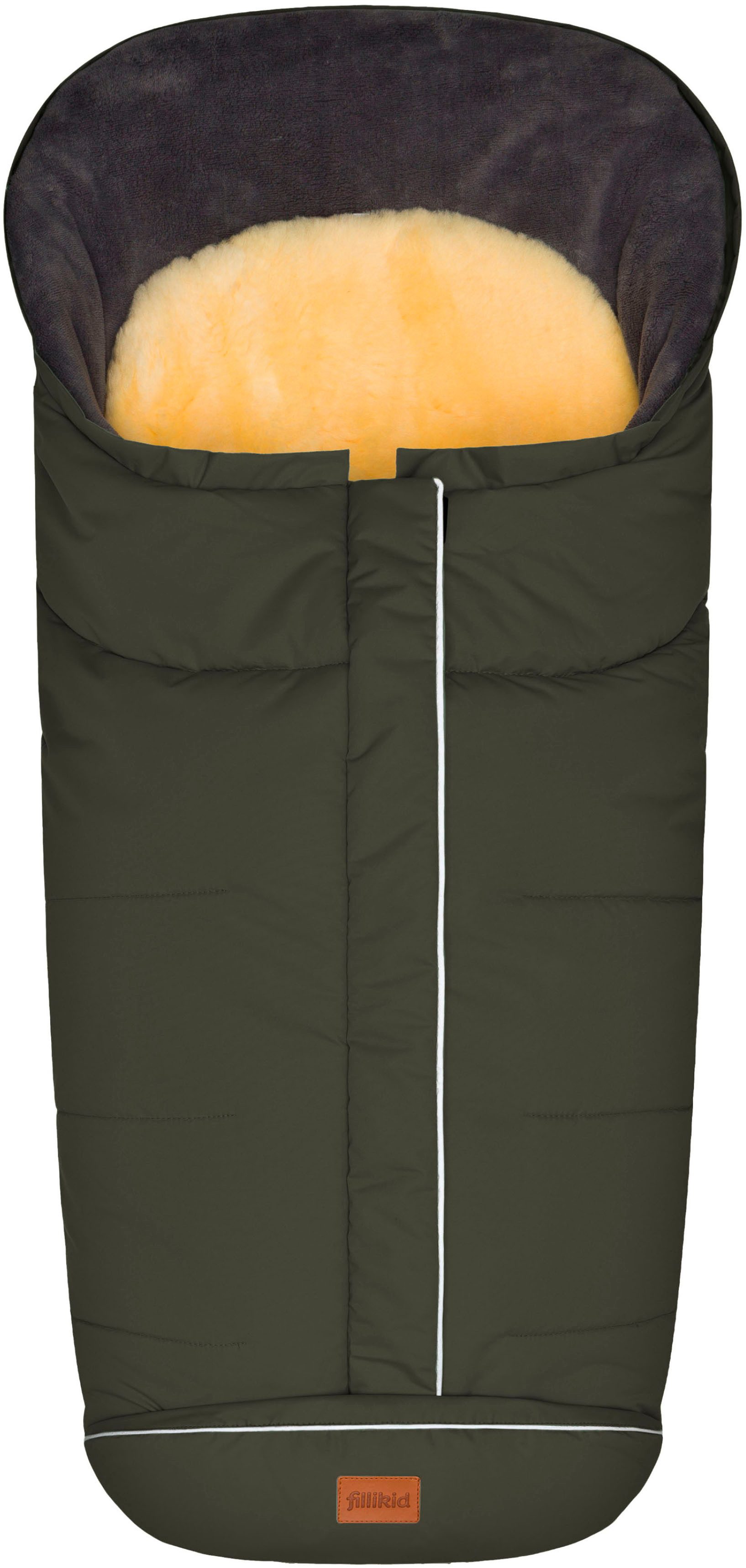 Fillikid Fußsack Nanga Lammfell, Winterfußsack, mit herausnehmbarer Lammfellauflage