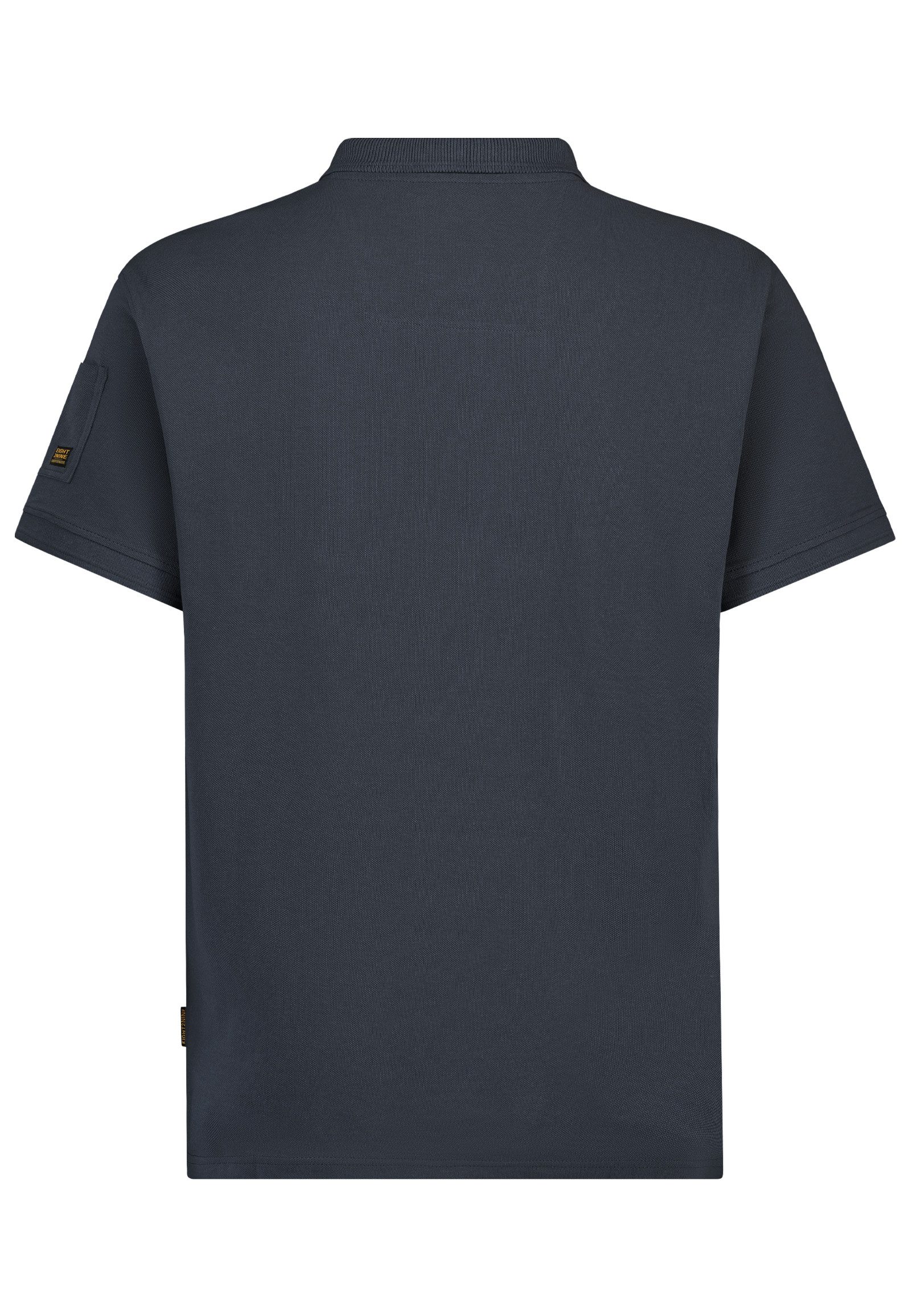 Eight2Nine Poloshirt Mit Knopfleiste und Logo Klassisches Design Solid Polo günstig online kaufen