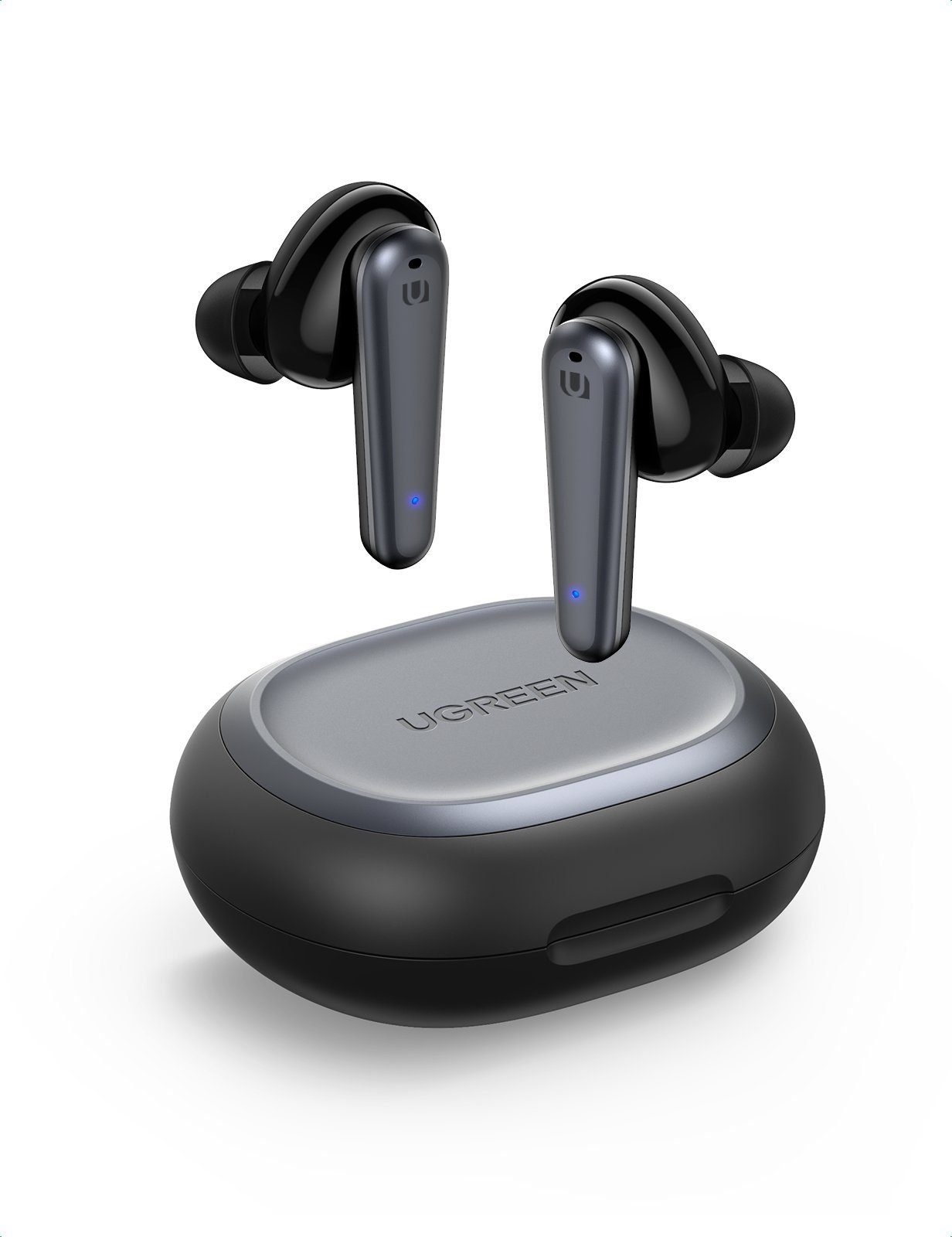 MEMS-Mikrofone) Control, Touch 4 TWS Bluetooth, Ergonomische UGREEN Wireless (Bluetooth, T1 Ohrhörer Bluetooth integrierte In-Ear Form, Schwarz TWS, Bluetooth-Kopfhörer HiTune