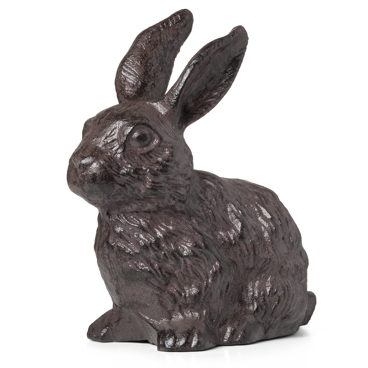 Moritz Dekoobjekt Gusseisen-Gartenfigur Hase Antik 22x11x22 cm (Garten Wasserhahn), Bewässerung