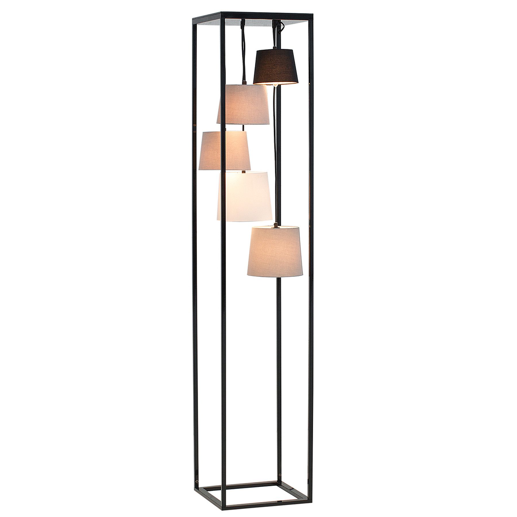 Stehlampe LEVELS 180cm schwarz / grau
