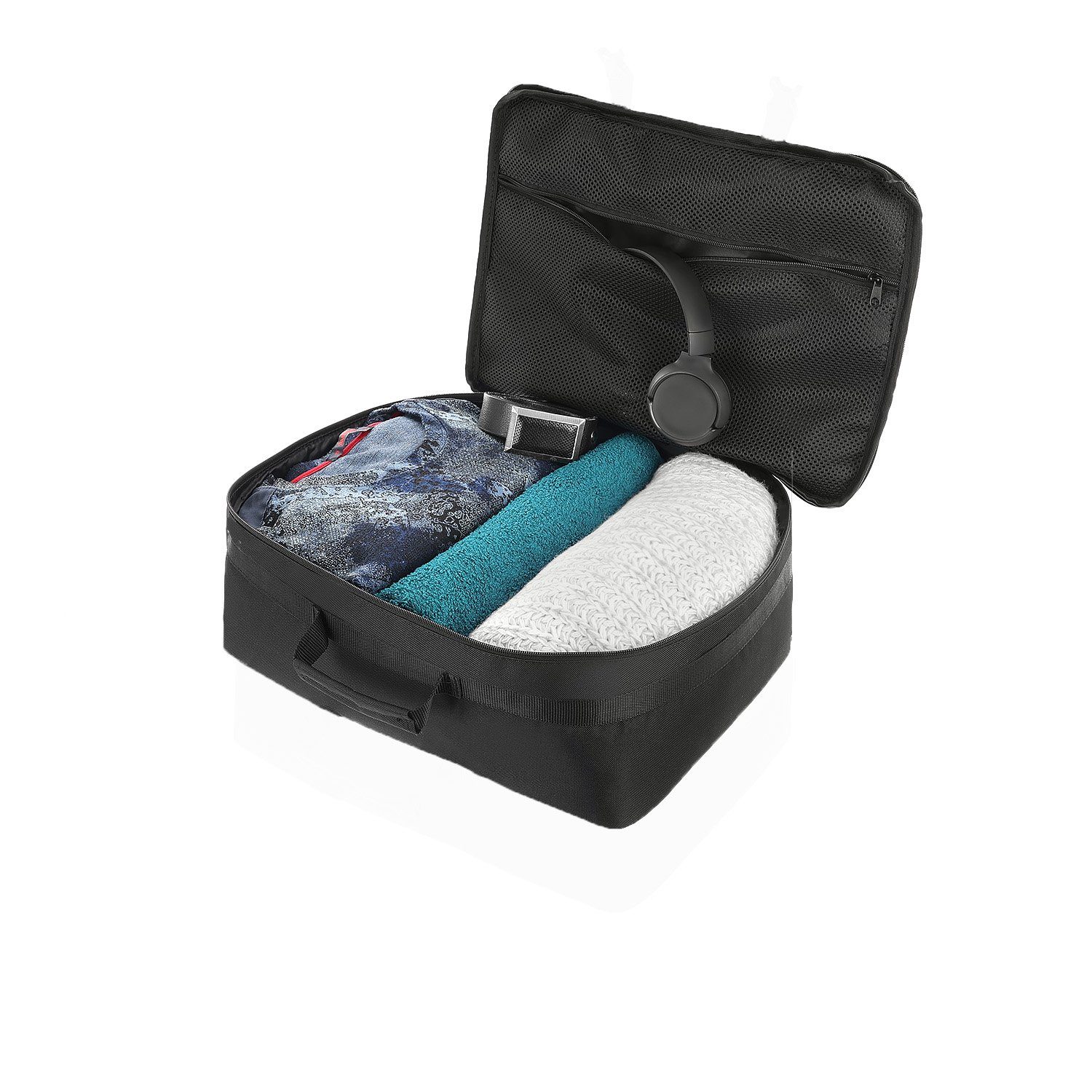 Granori Reiserucksack Dreampack 40x30x10 cm als Handgepäck bei Lufthansa, platzsparende und praktische Konstruktion für maximales Beladen