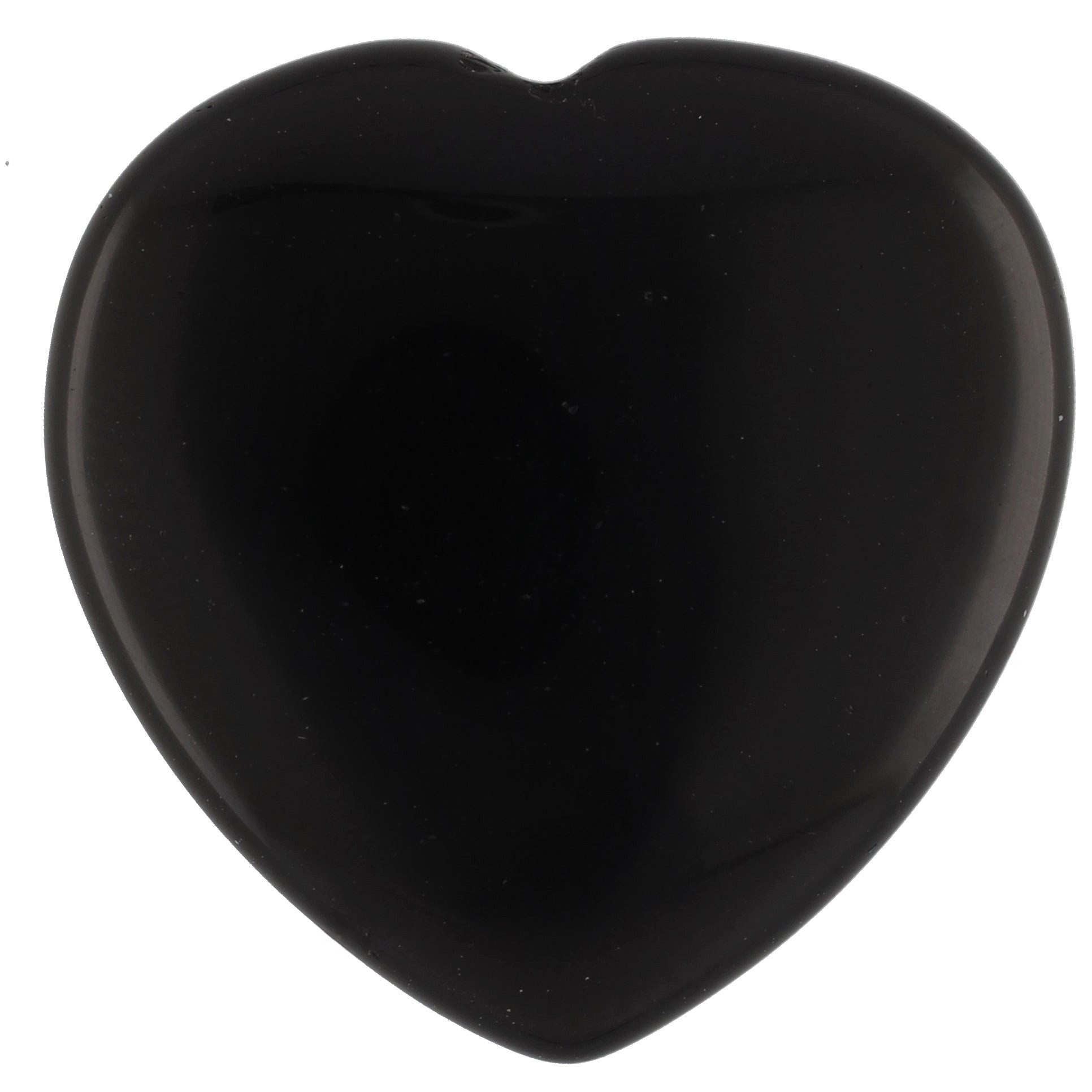 Lebensquelle Plus Edelstein Obsidian, schwarz Herz, Handschmeichler 2x2 cm
