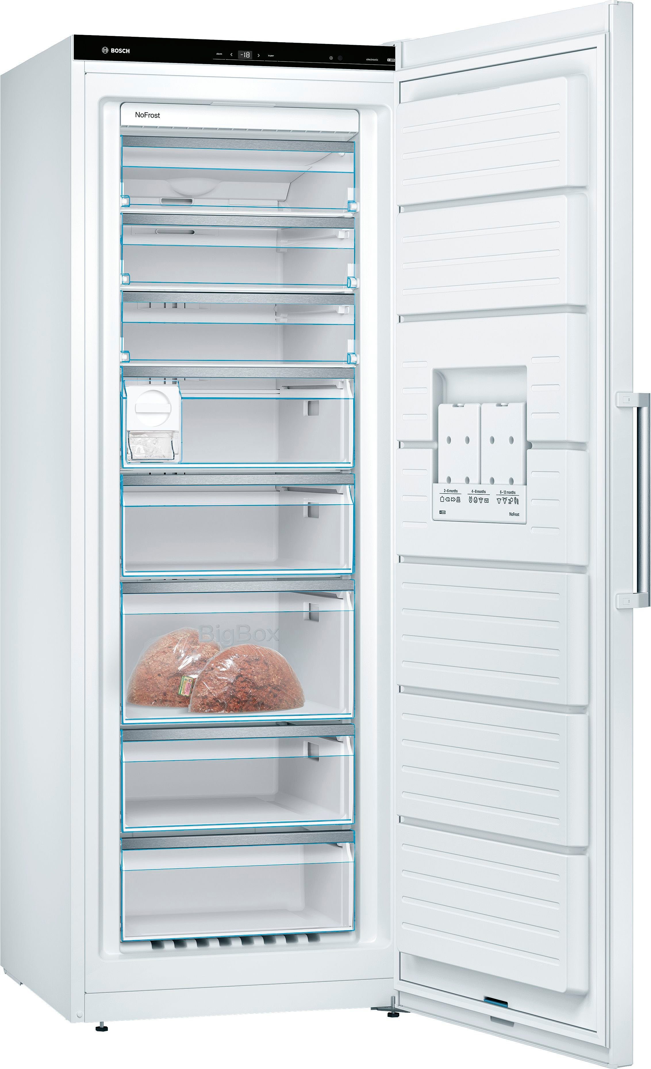 BOSCH Gefrierschrank GSN58AWDV, 191 cm hoch, 70 cm breit