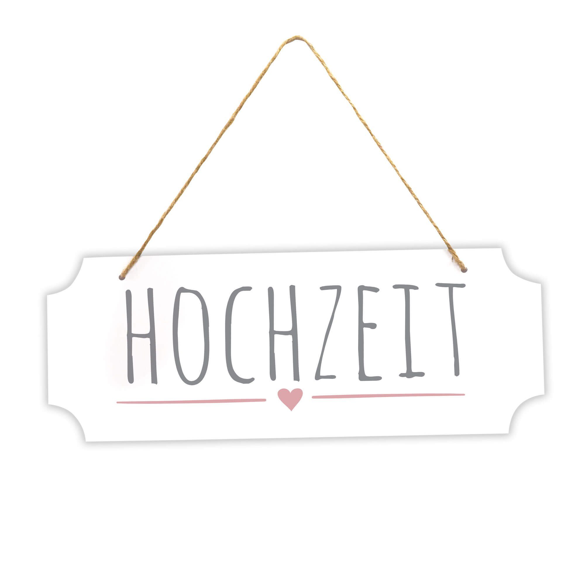 Frau WUNDERVoll Papierdekoration Schild Hochzeit aus günstig online kaufen