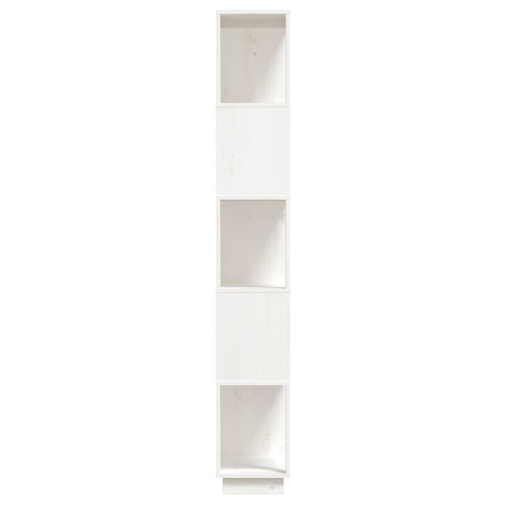 Kiefer, Bücherregal cm vidaXL 1-tlg. 80x25x163,5 Massivholz Bücherregal/Raumteiler Weiß