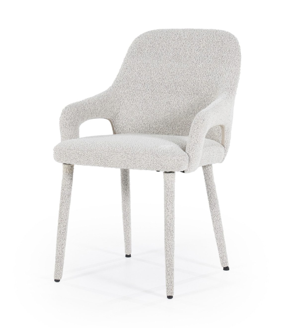 LEVEN Lifestyle Esszimmerstuhl 2´er Set Armlehnstuhl FIKA Stoffbezug Küchenstuhl mit Armlehnen