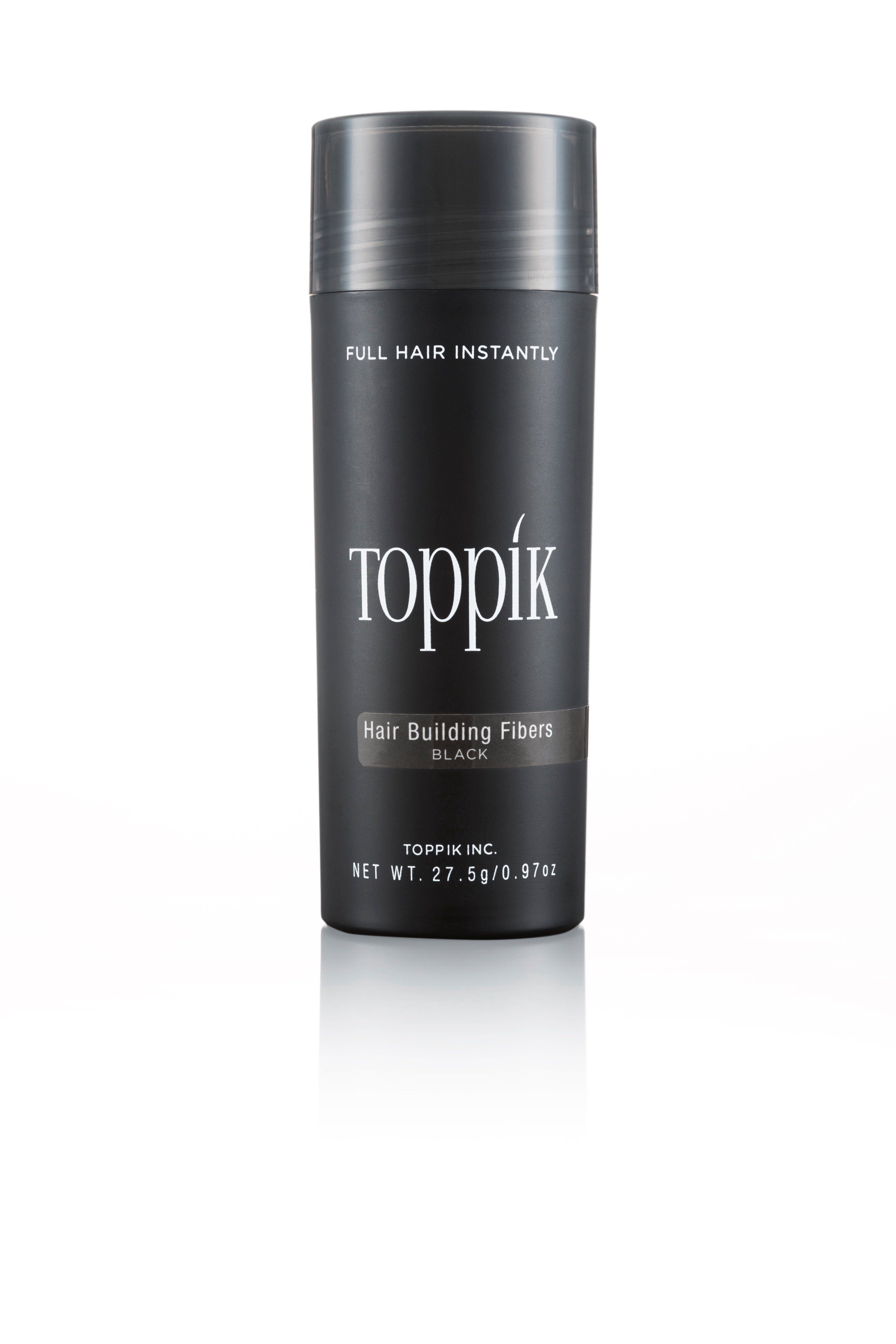 TOPPIK Haarstyling-Set TOPPIK 27,5 g. - Streuhaar, Schütthaar, Haarverdichtung, Haarfasern, Puder, Hair Fibers Schwarz