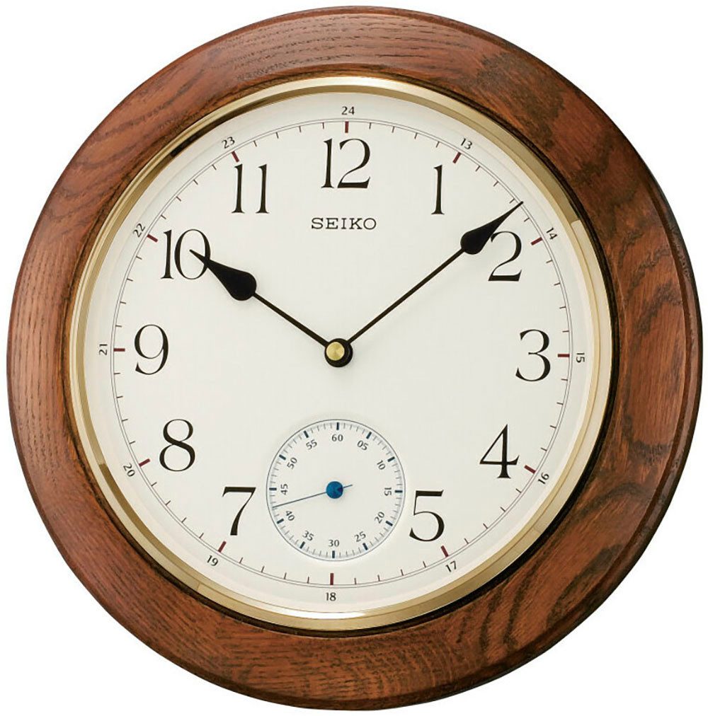 Seiko Wanduhr (Quarzuhr, Wohnzimmer, Esszimmer, Arbeitszimmer, Küche)