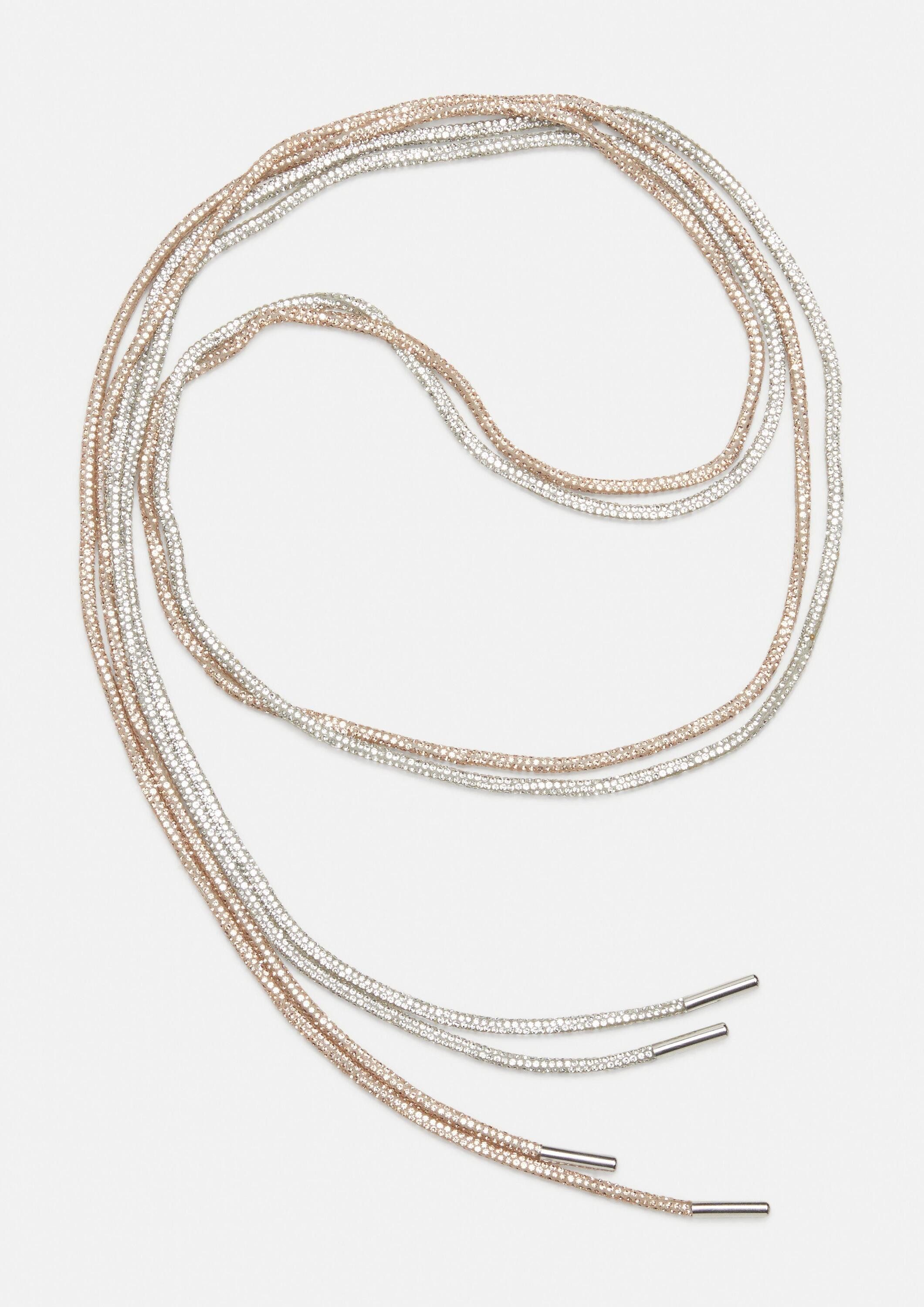 comma Ledergürtel Taillengürtel Highlight Glitter-Gürtel – Multipack mit 2 Gürteln