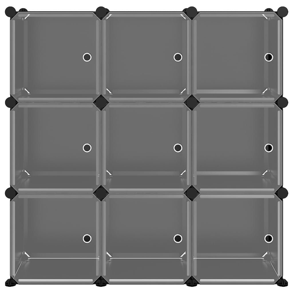 3012792, LxBxH: in cm, 94,5x31,5x93,5 Regalwürfel Schwarz möbelando