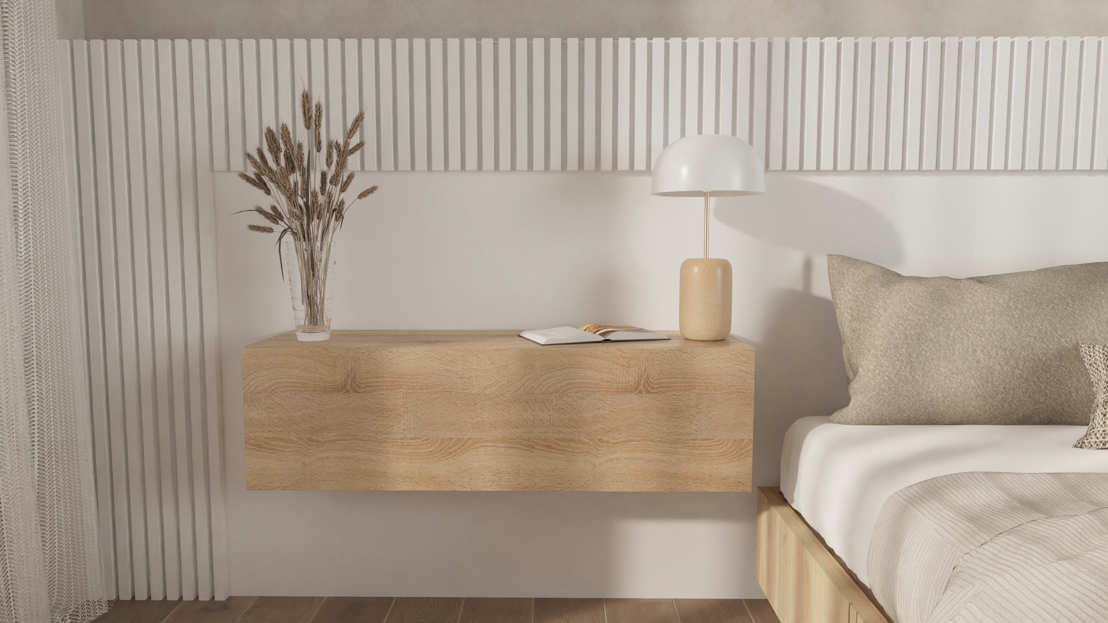 Platan Room Nachttisch, Wandschrank hängende Nachtkommode günstig online kaufen