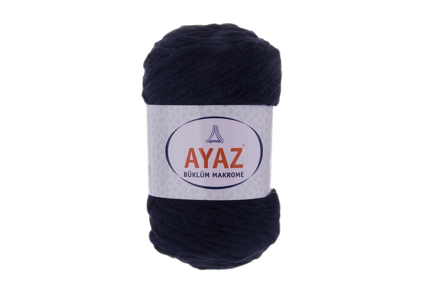Thumbnail - AYAZ 4 x 250g Strickgarn Büklüm Makrome Häkelwolle, 1148 mitternachtsblau