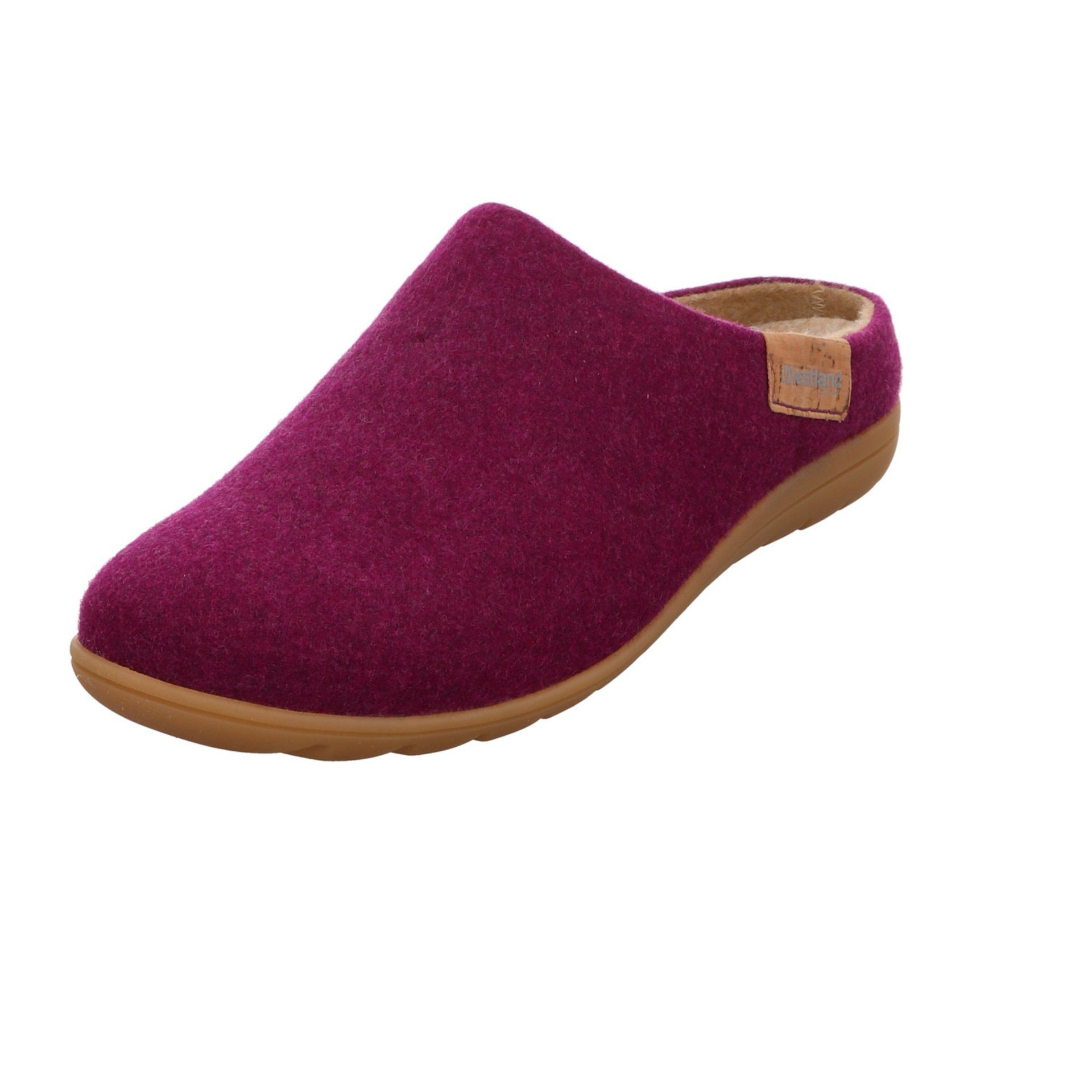 Hausschuhe Hausschuh Westland Cadiz Damen purple Textil Hausschuh 01 Slipper
