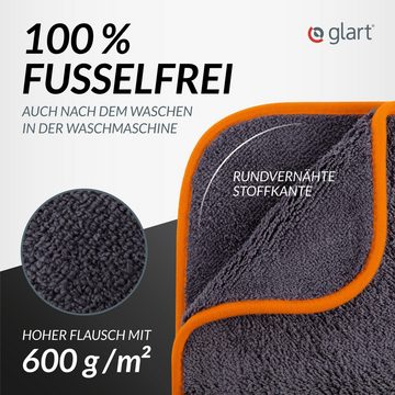 Glart 443TPO Auto Poliertuch 3er Set, Mikrofaser saugstark, weich, 40x40 cm Mikrofasertuch (80% Polyester, 20% Nylon, 40x40 cm)