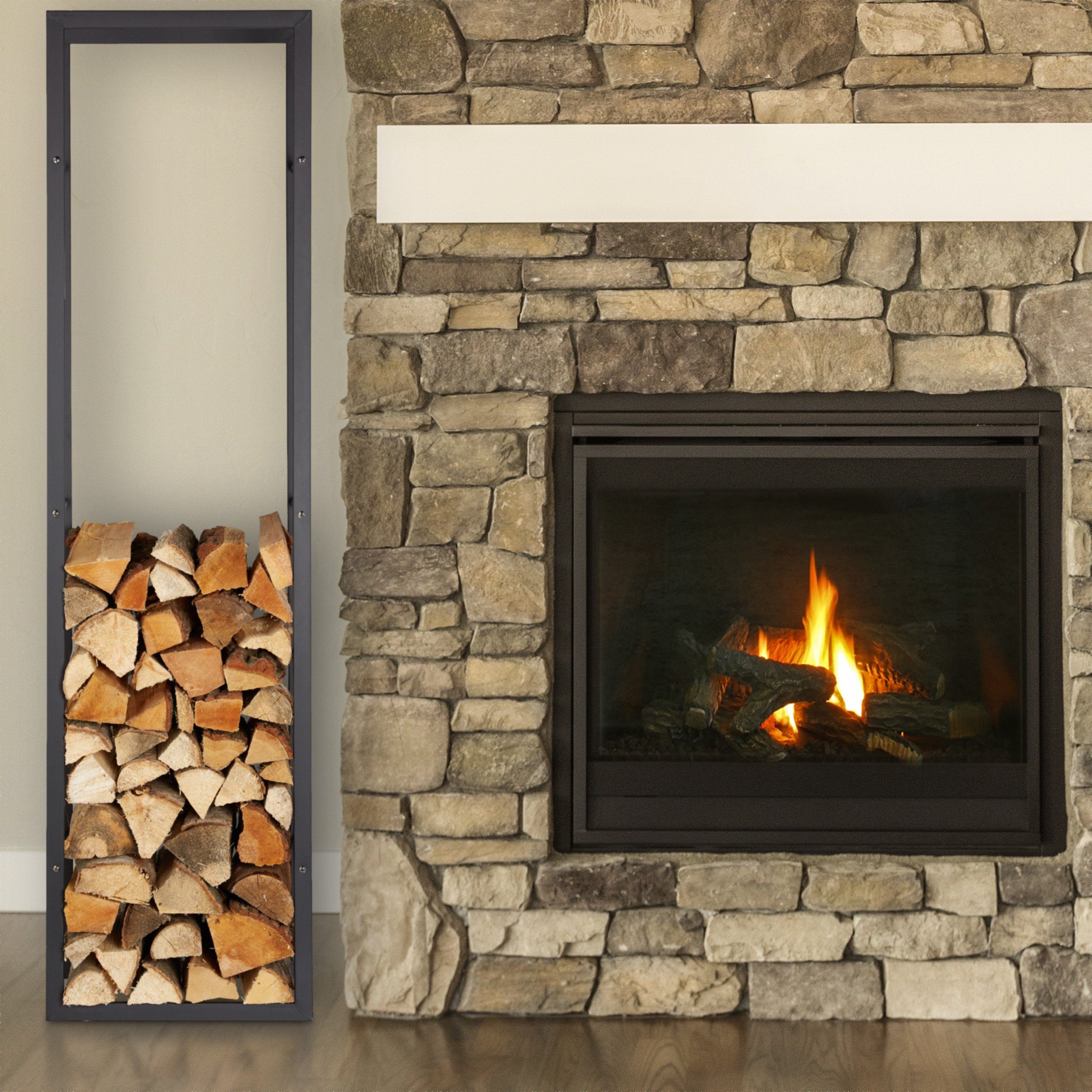 relaxdays Kaminholzregal Kaminholzregal, BxTxH:44.5x30x170 cm günstig online kaufen