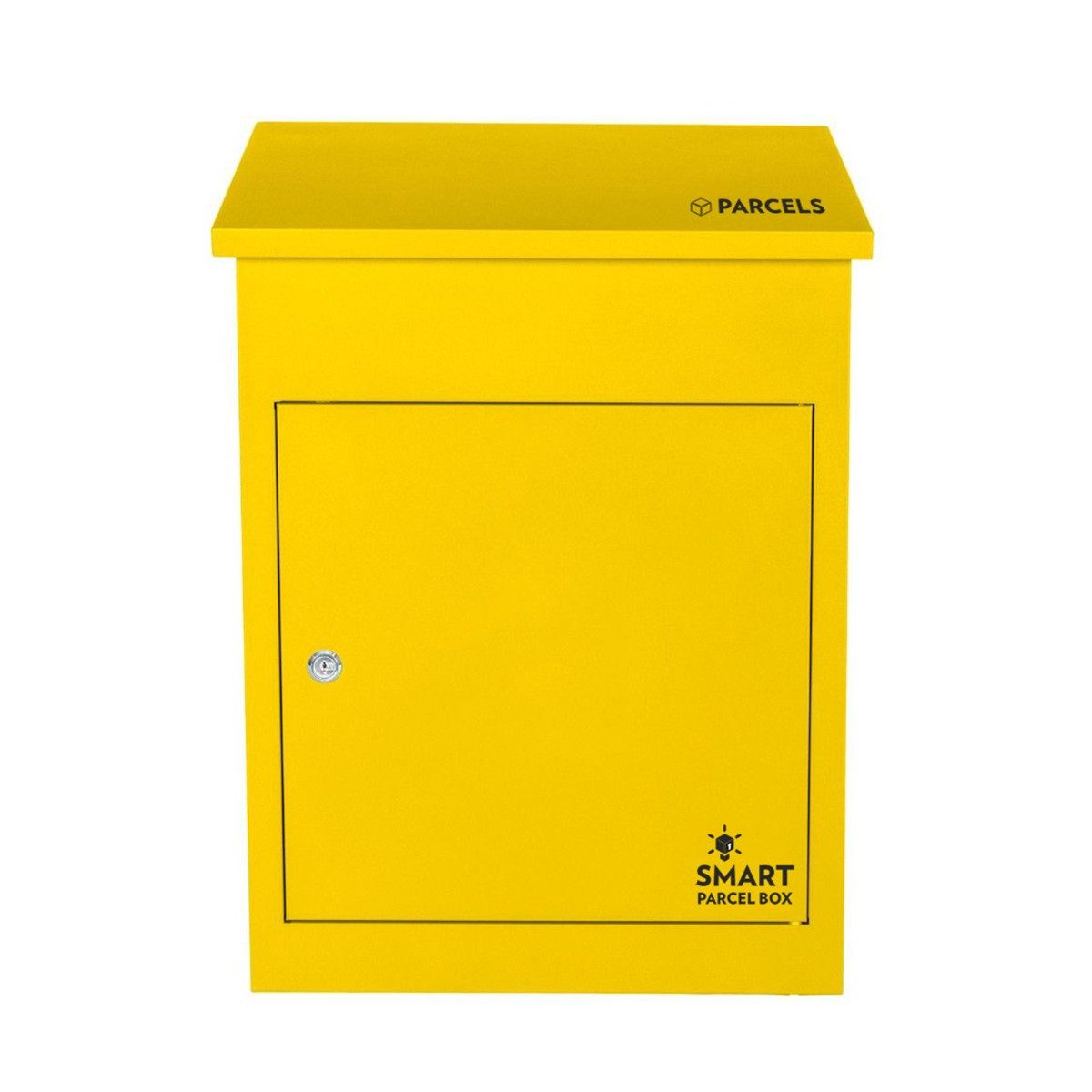 Smart Parcel Box Paketbriefkasten Mittelgroßer Paketbriefkasten, Entnahme vorne, gelb
