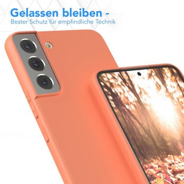EAZY CASE Handyhülle TPU Hülle für Samsung Galaxy S22 Plus 5G 6,6 Zoll, Schutzhülle mit Kameraschutz telefonhülle elastisch bumper tpu Orange