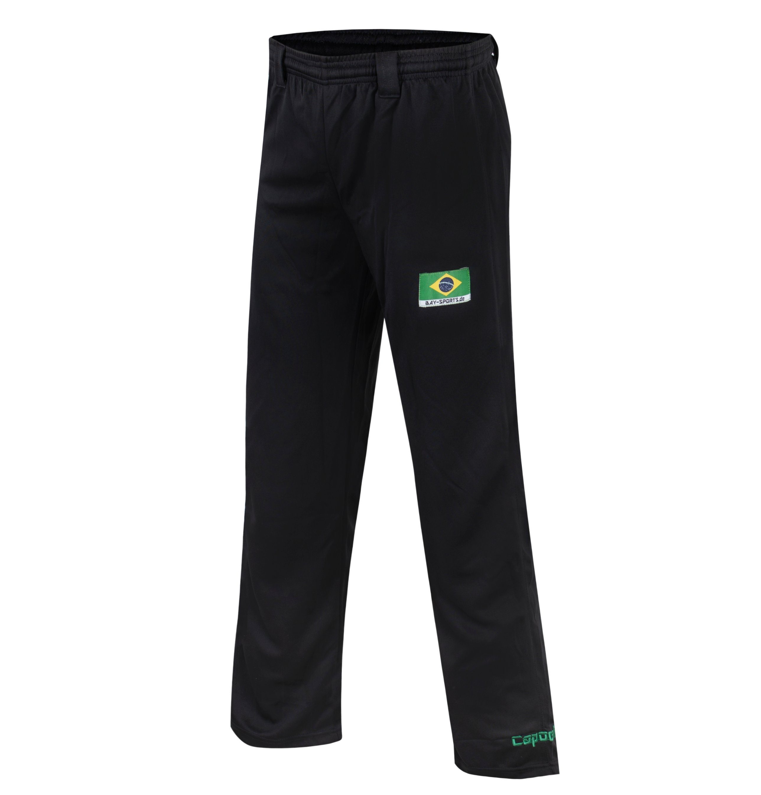 BAY-Sports Sporthose Capoeira Hose Kampfsport Capoeirahose Brasilien schwarz (1-tlg) Yoga Jogging Pilates Tai Chi Kinder und Erwachsene