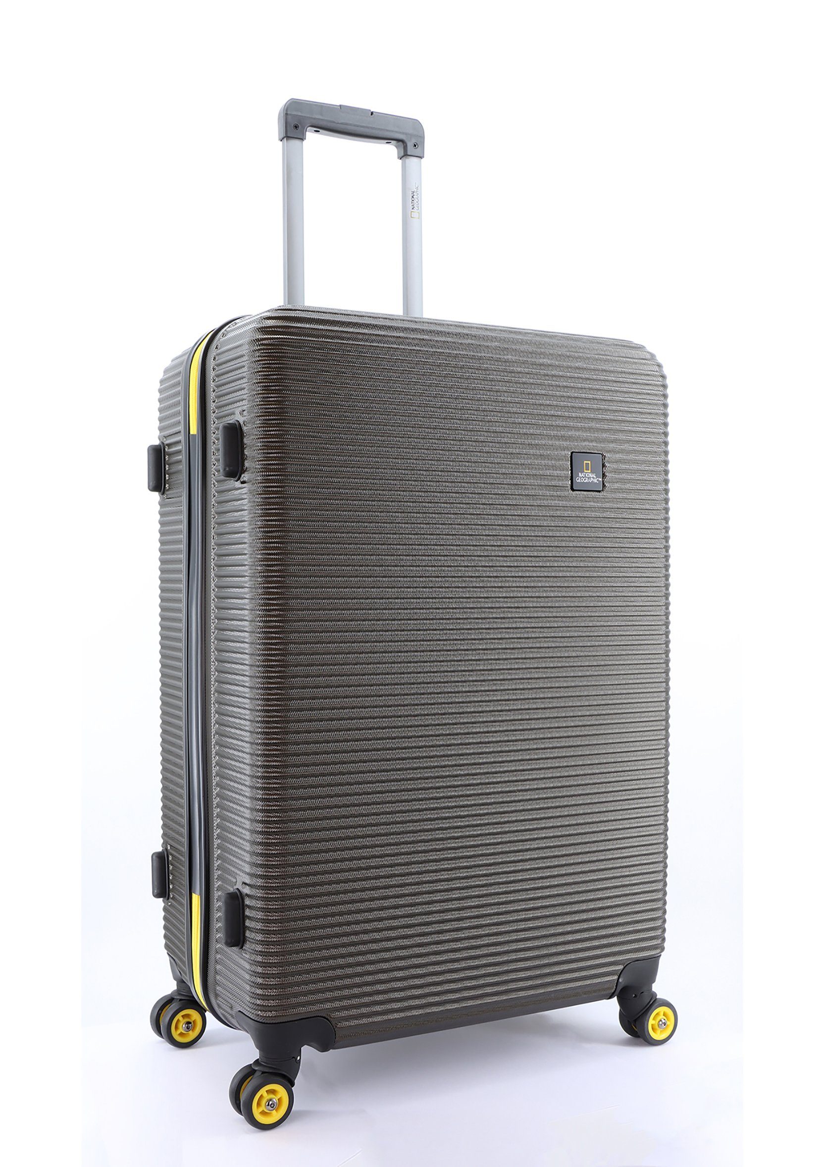 TSA-Zahlenschloss Koffer Abroad, GEOGRAPHIC khaki integriertem mit NATIONAL 11