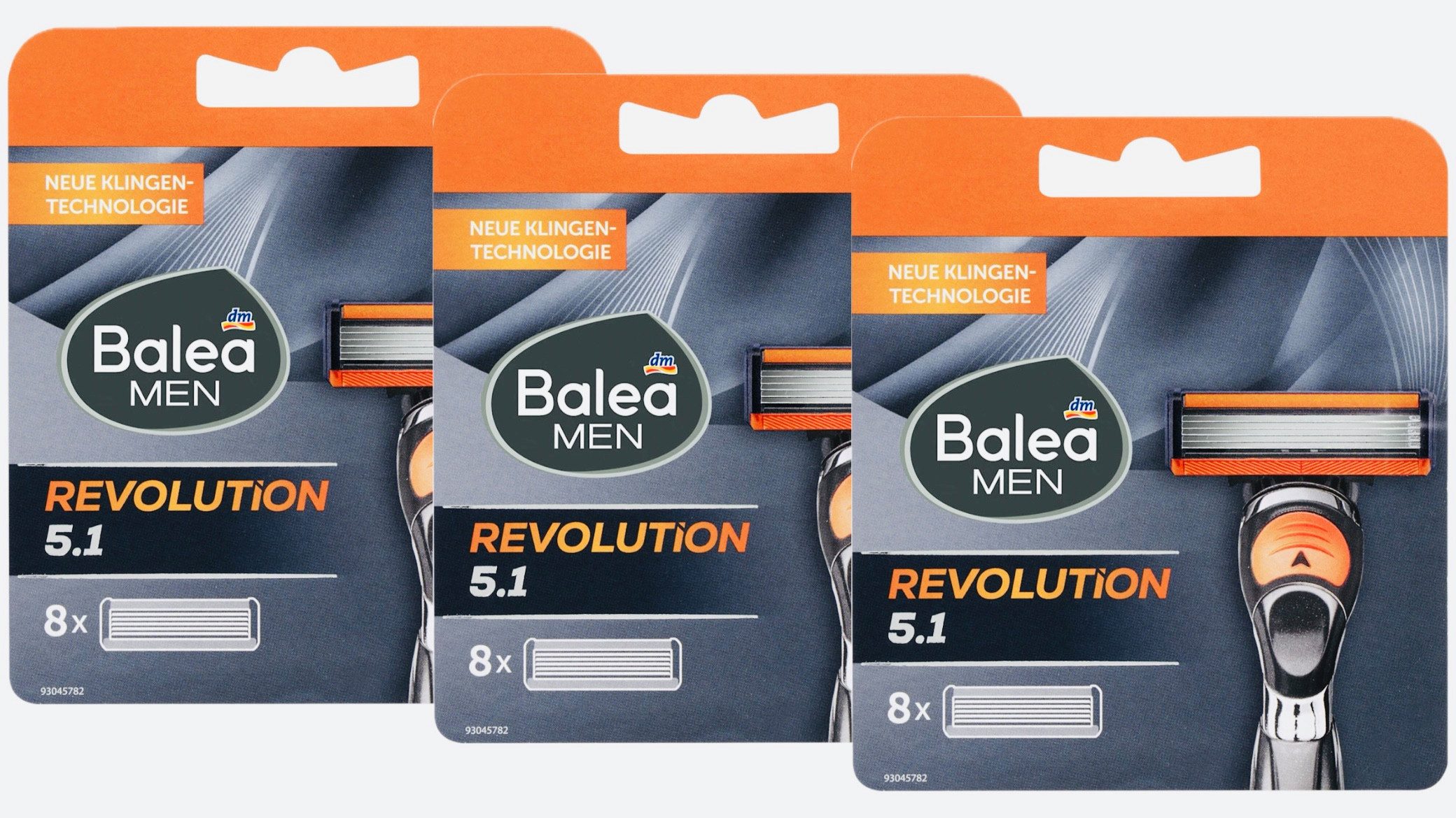 dm-drogerie markt GmbH & Co. KG Rasierklingen Revolution 5.1 - Balea, 3-tlg., Ersatzklingen, Balea