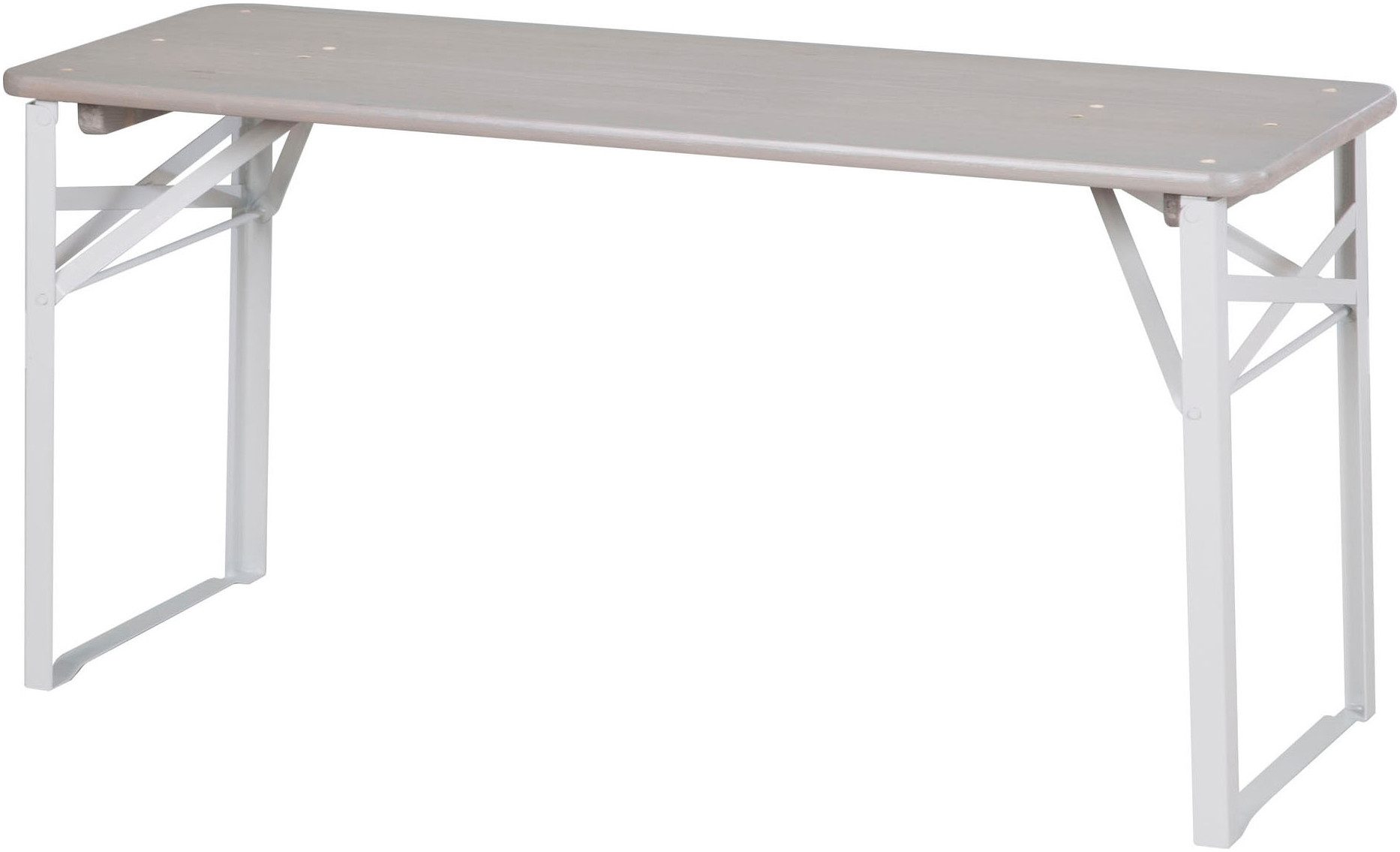 roba® Kindersitzgruppe Outdoor Party-Garnitur für Kinder, grau lasiert, aus Holz, (3-tlg)