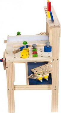 Mamabrum Spielwerkbank XXL-Bausatz aus Holz - 75 Elemente + Werkzeuggürtel