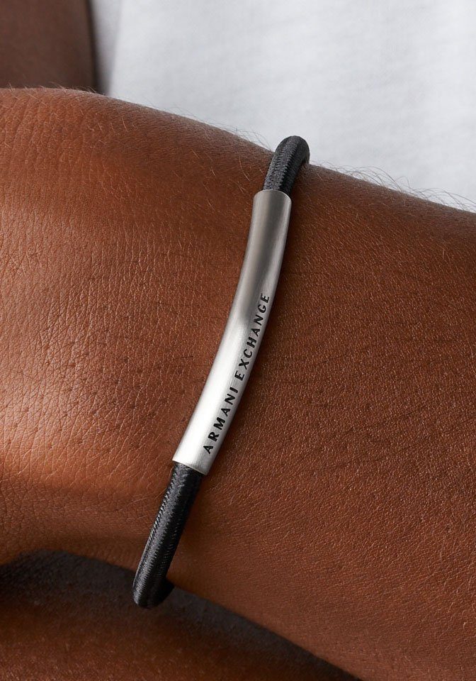 ARMANI EXCHANGE Armband Schmuck Geschenk Edelstahl Polyester Armschmuck